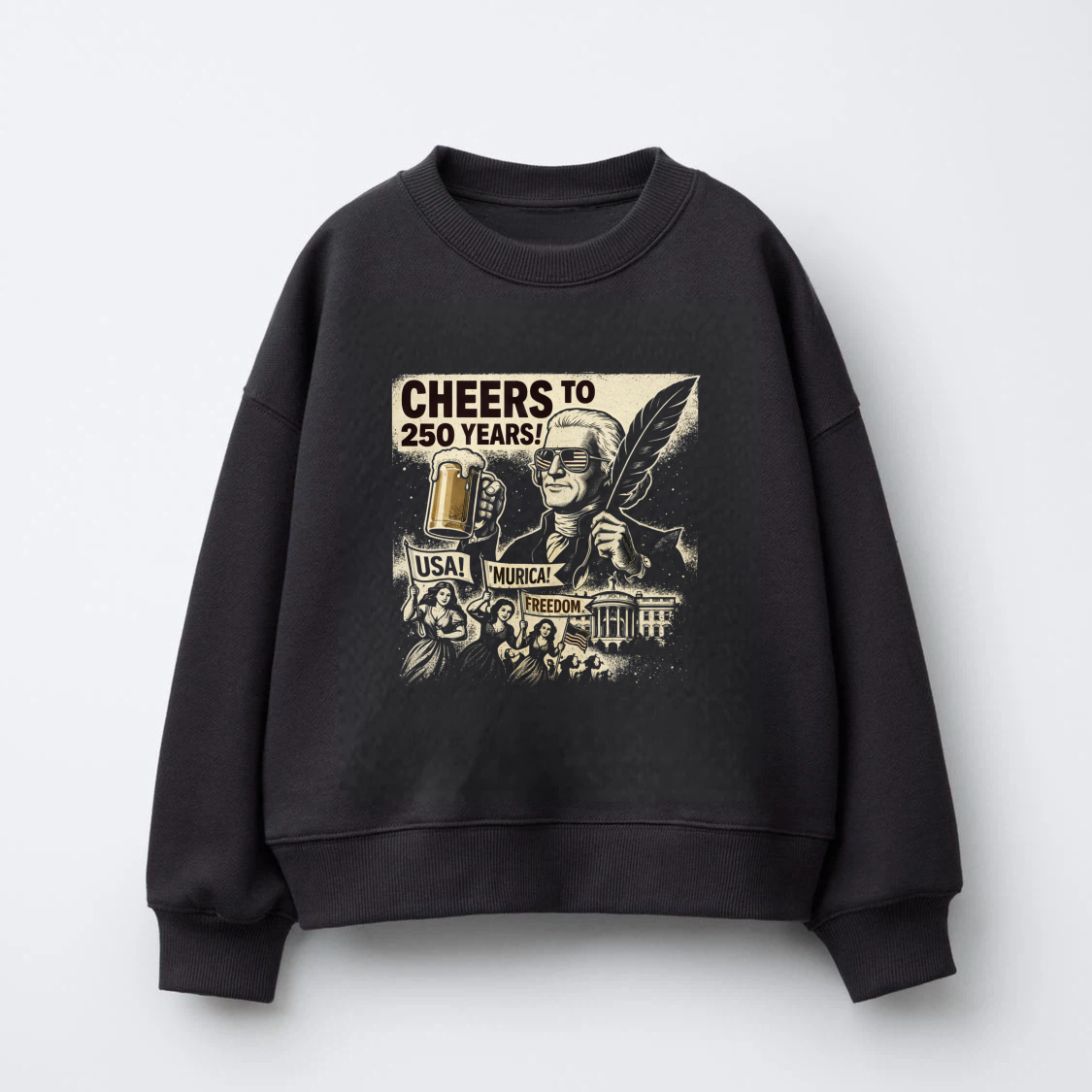 Cheers To 250 Years Usa Musical Freedom Sweatshirt