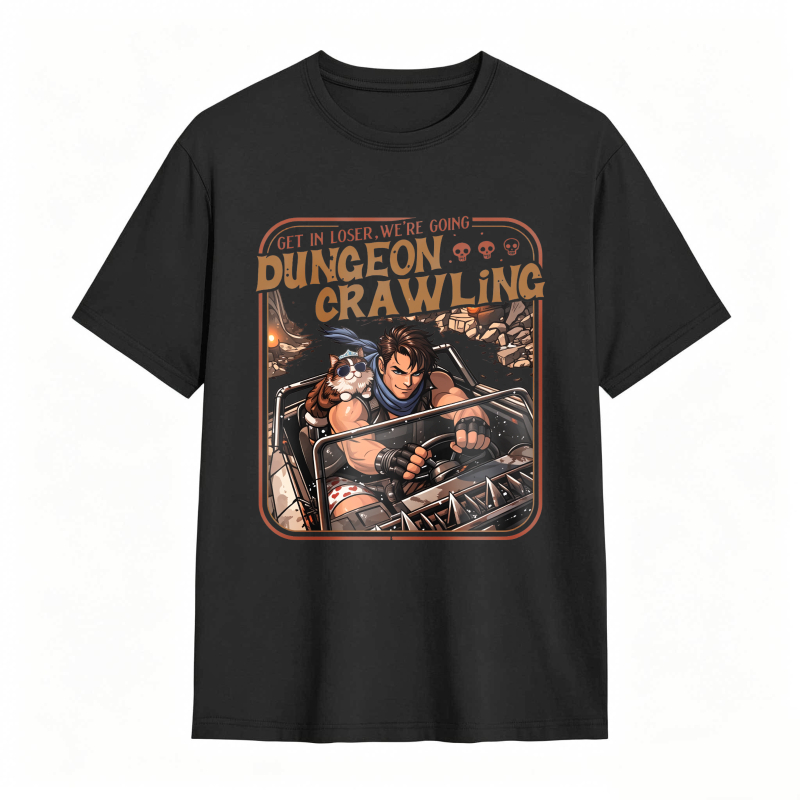 Dungeon Crawling Funny Gamer Fantasy Tee