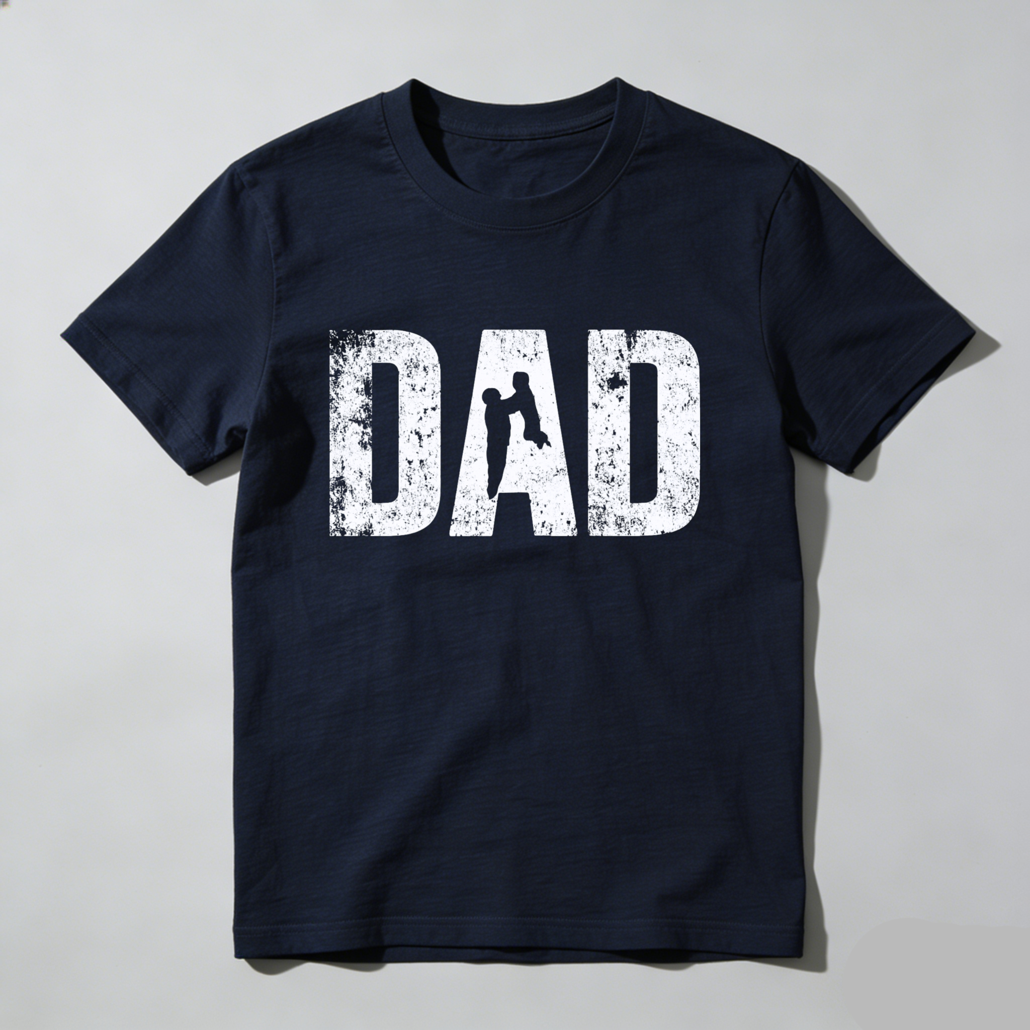 Dad T Shirt Made In Usa Black Cotton Tee For Fathers Day Gift Men's Casual Wear