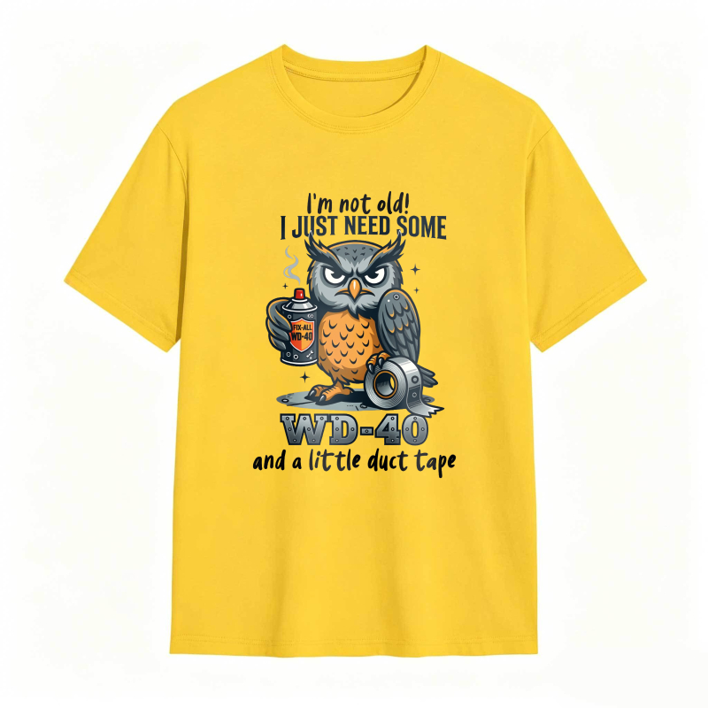 Owl With Wd 40 And Duct Tape Humor Unisex Classic T-shirt
