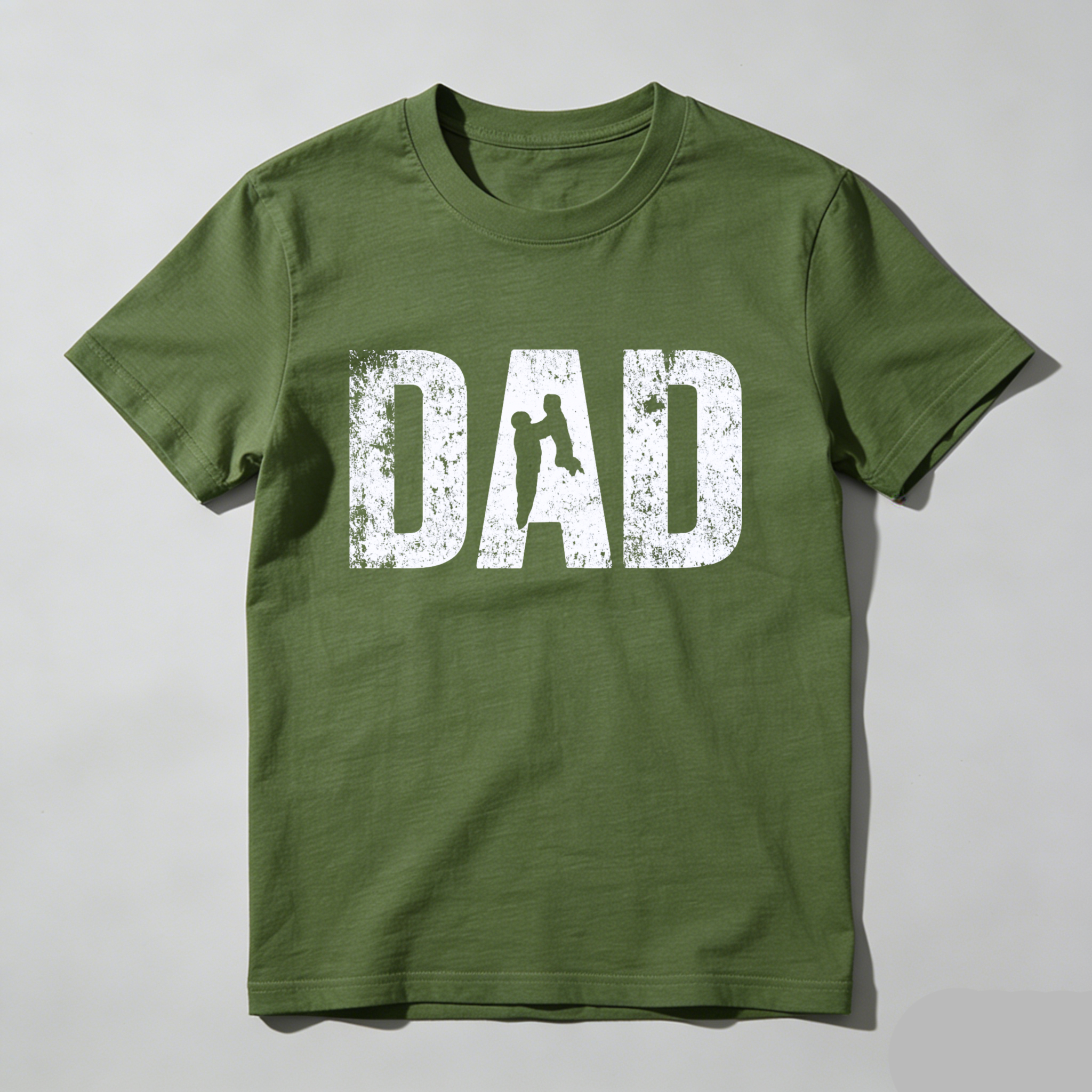 Dad T Shirt Made In Usa Black Cotton Tee For Fathers Day Gift Men's Casual Wear