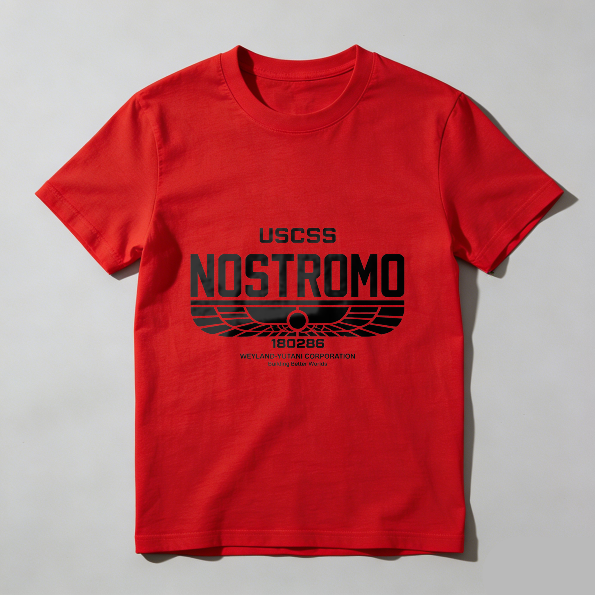 TEECURENT Uss Nostromo T Shirt Alien Movie UsCSS Nostromo 190286 Weyland Yutani Corporation Crew Uniform Shirt