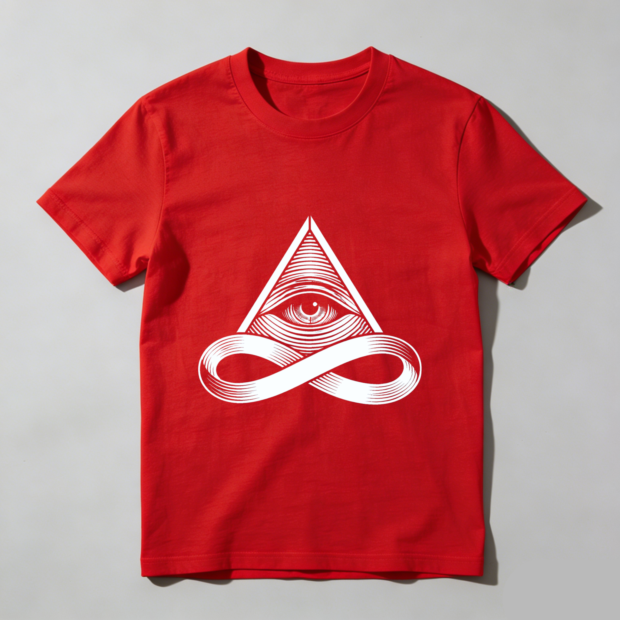 TEECURENT  All Seeing Eye And Infinity Symbol TEECURENT