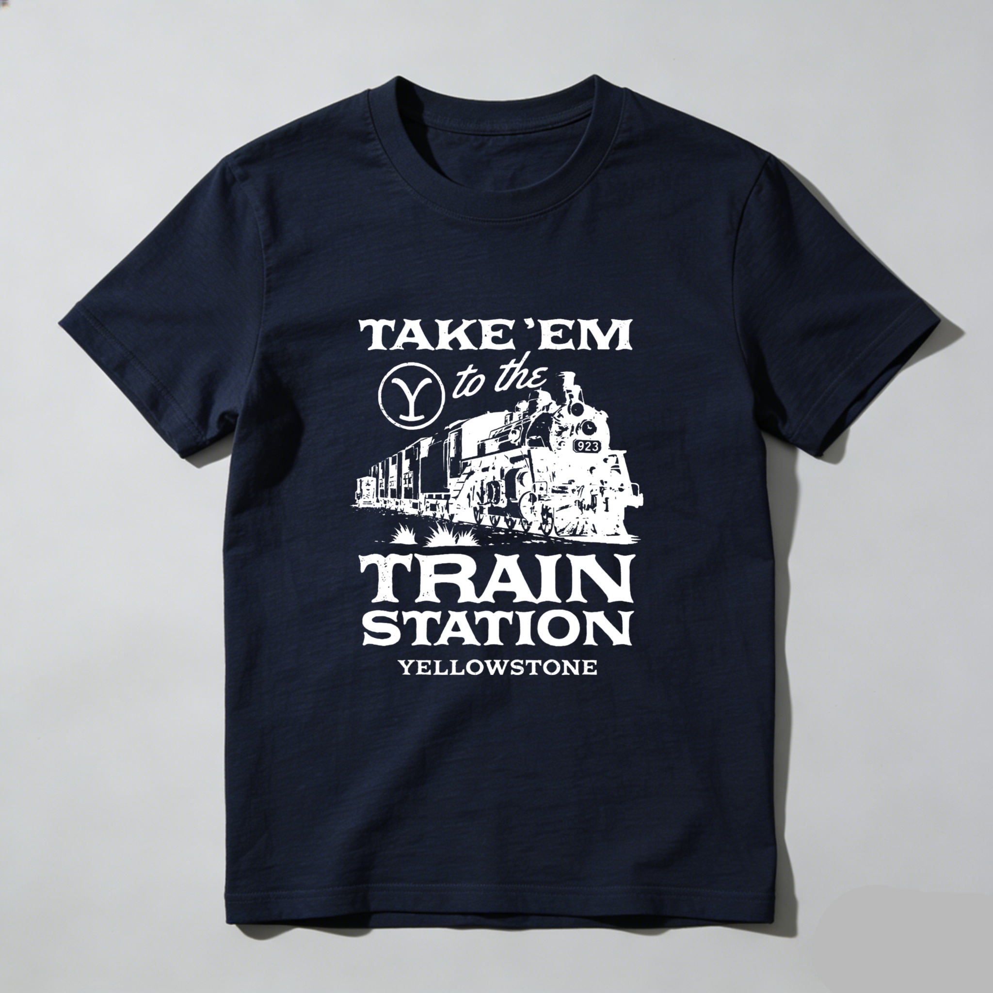 TEECURENT Take Em To The Train Station Yellowstone T Shirt