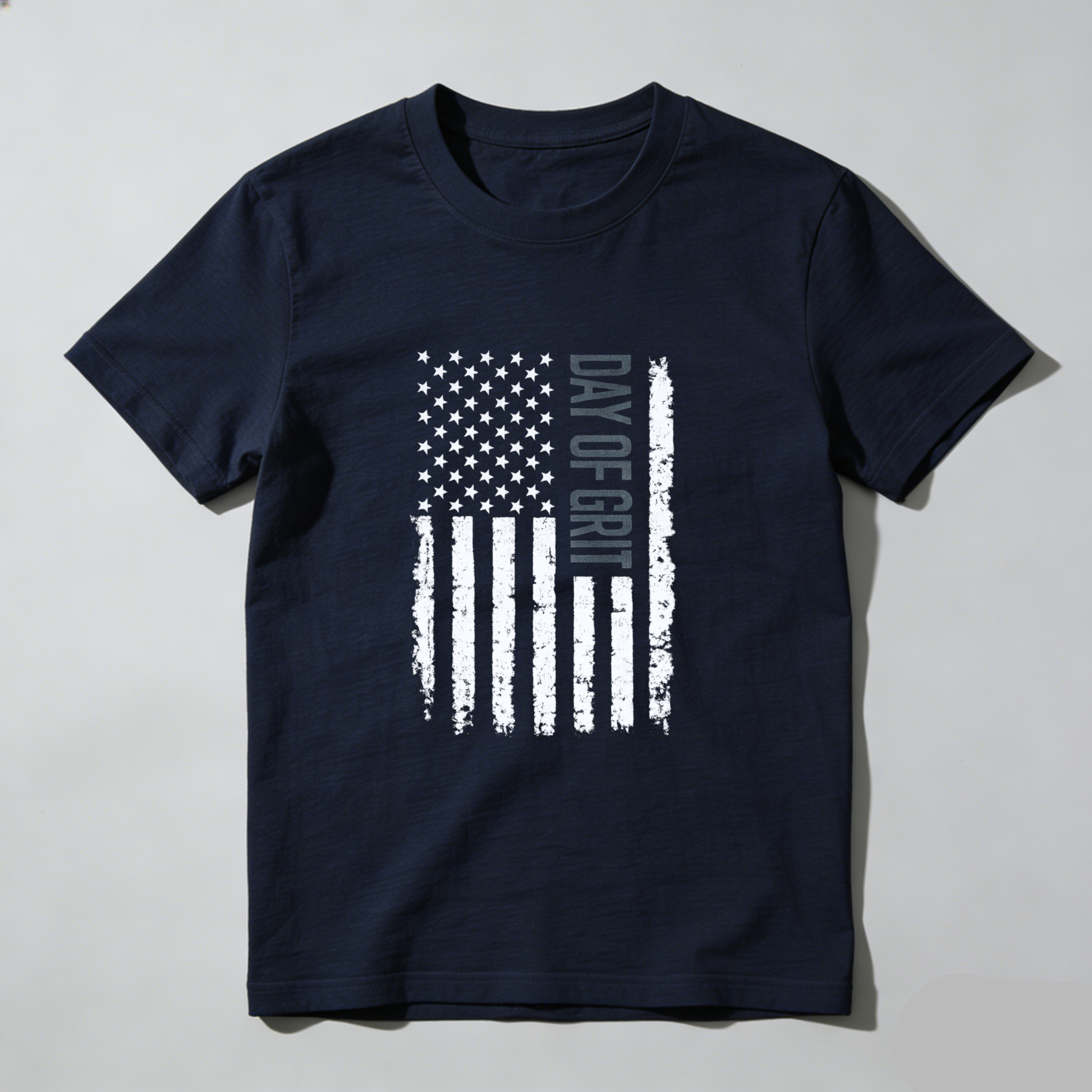 Day Of Gray American Flag T Shirt Made In Usa Patriotic Black Tee Men Women Unisex Apparel