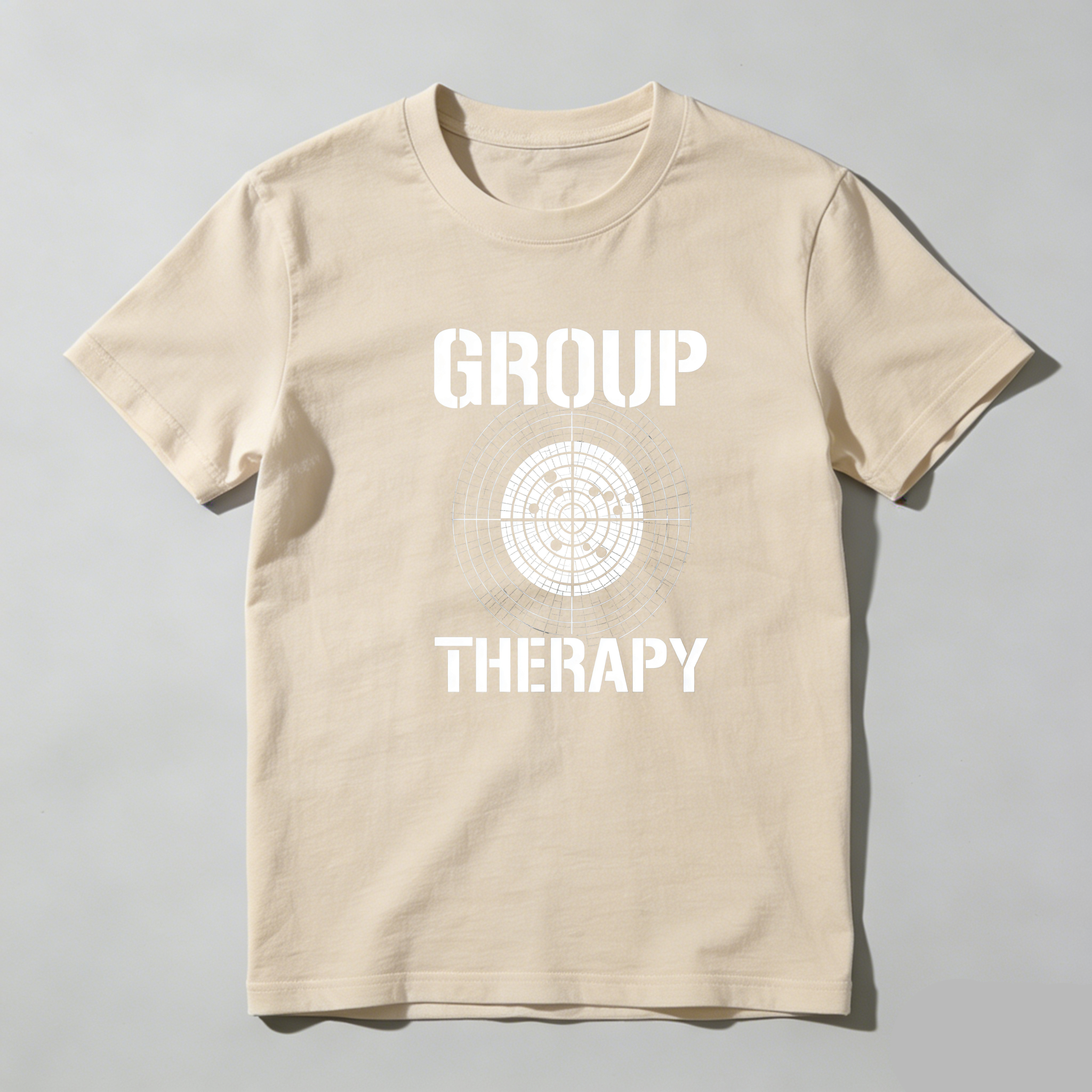 TEECURENT Group Therapy Target Design Pure Cotton Short Sleeve T Shirt-TeeCurent