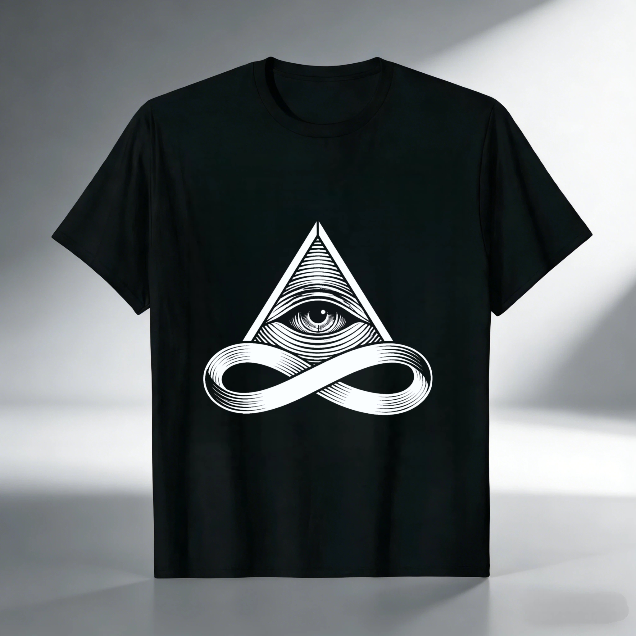 TEECURENT  All Seeing Eye And Infinity Symbol TEECURENT