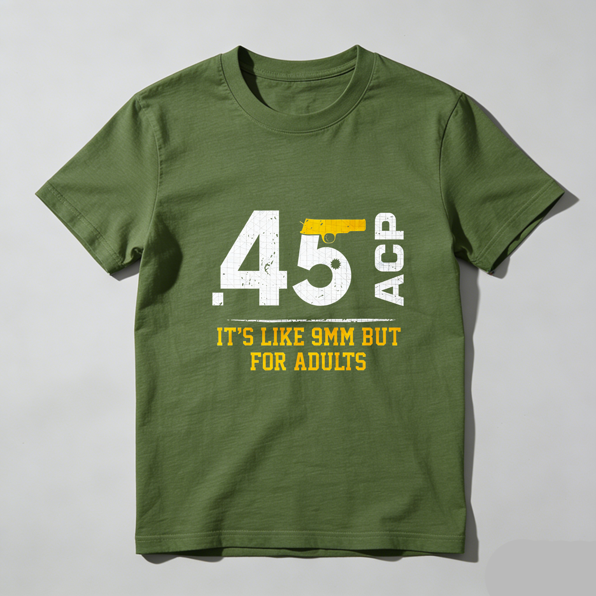 TEECURENT 45 Acp It's Like 9mm But For Adults Pure Cotton Short Sleeve T Shirt-TeeCurent