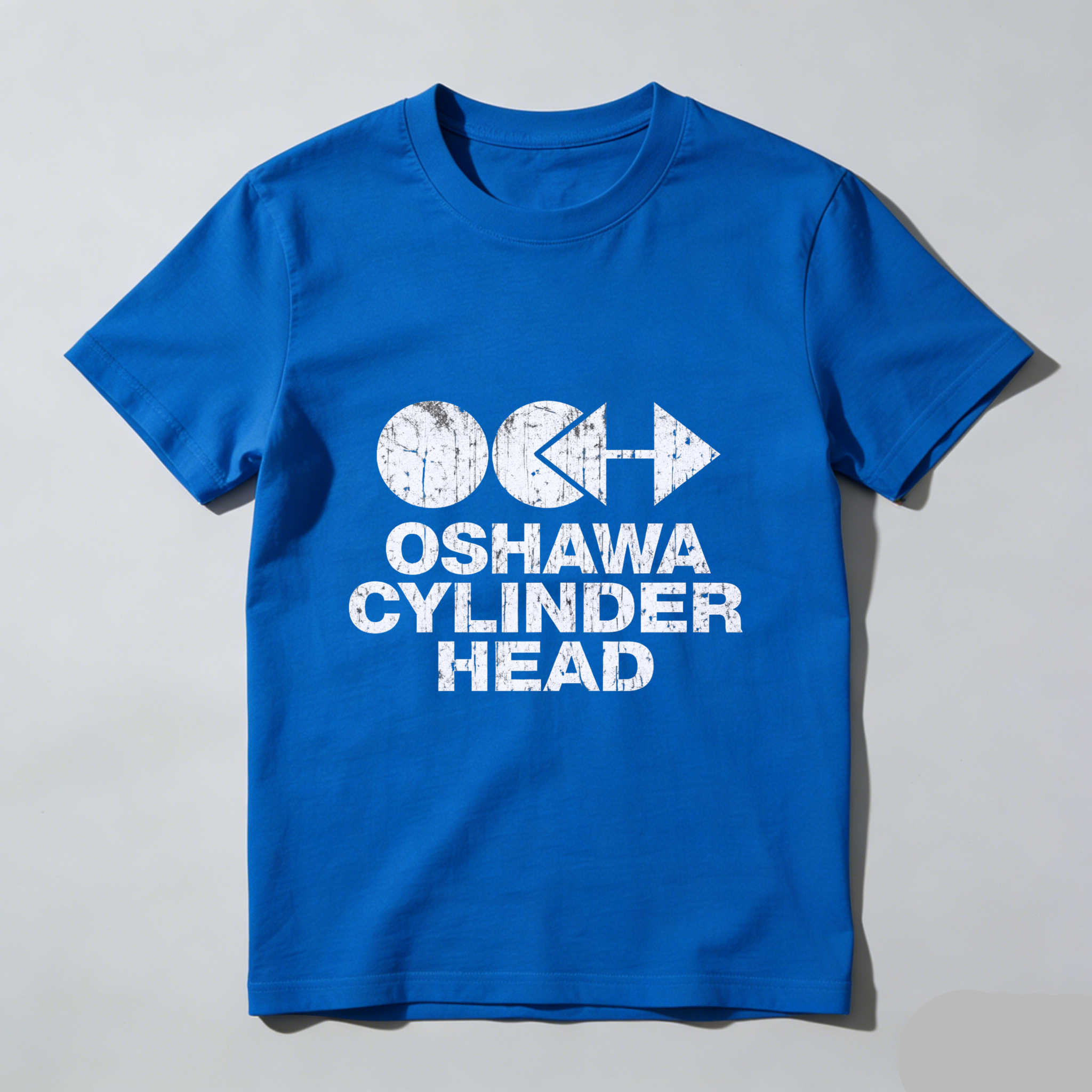 Oshawa Cylinder Head Logo T Shirt Black Men Women Unisex Casual Streetwear Top