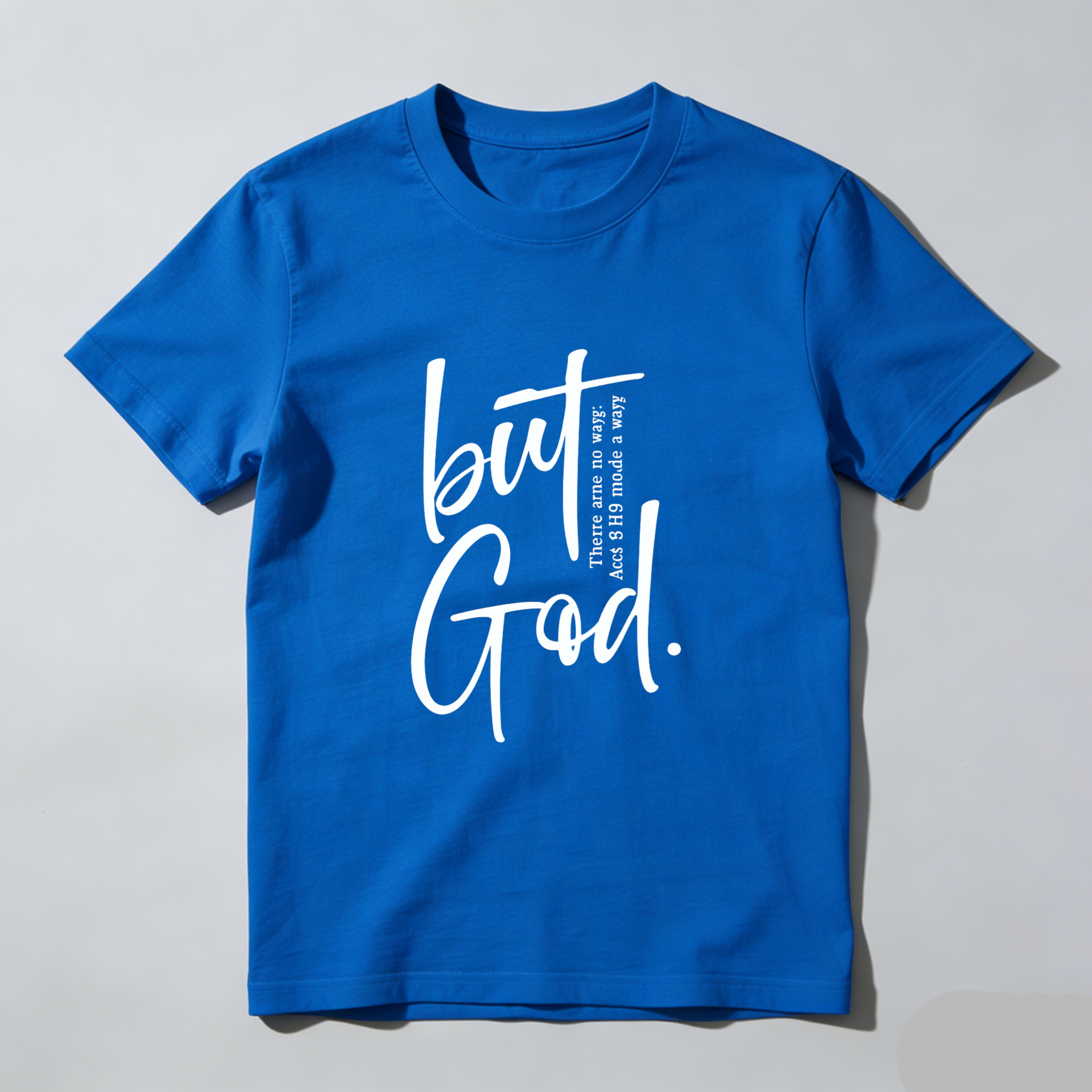 TEECURENT But God There Was No Way But He Made A Way Christian T Shirt Faith Inspired Religious Quote Apparel For Men And Women WOMEN