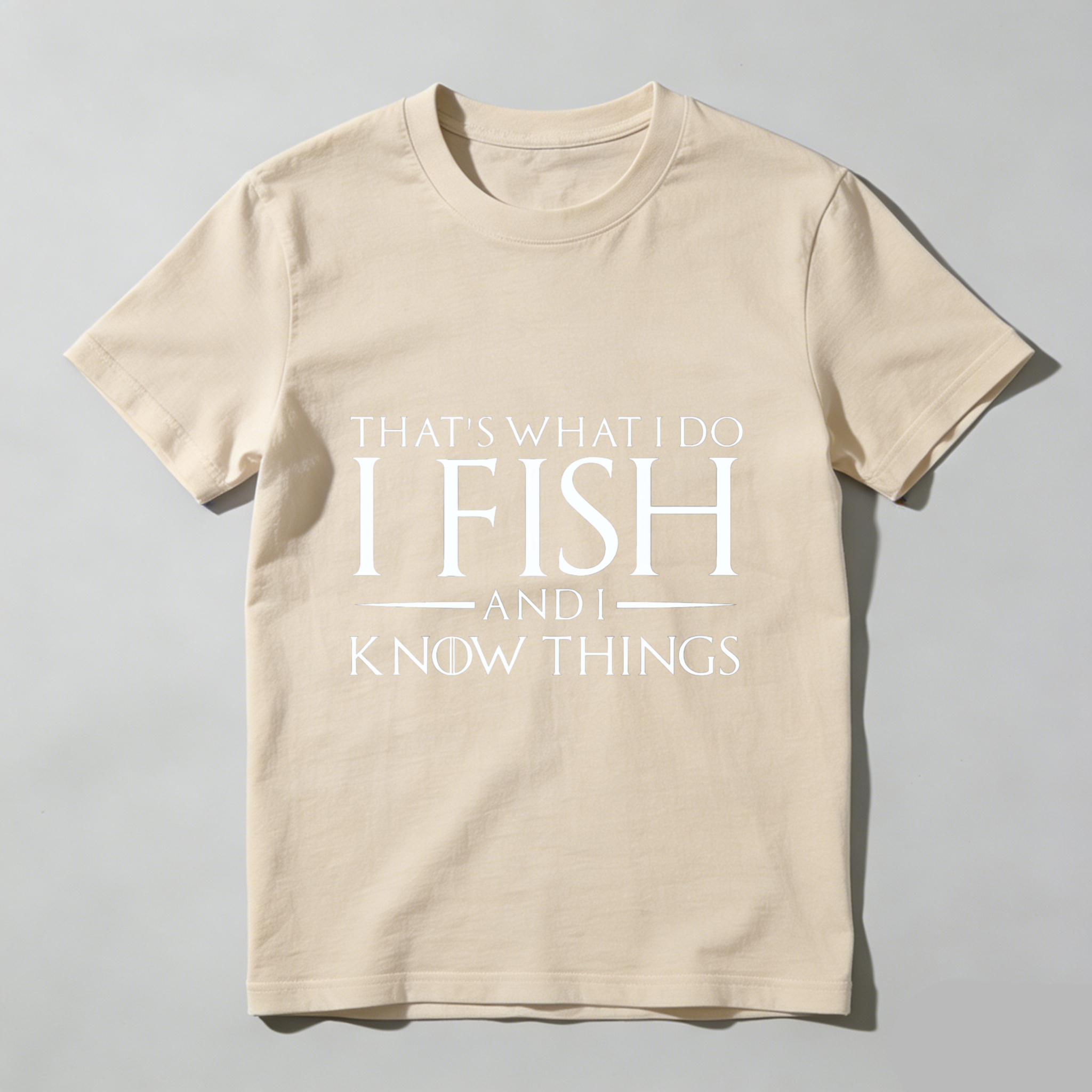 TEECURENT That's What I Do I Fish And I Know Things T Shirt Fishing Lover Gift Humor Saying Apparel WOMEN