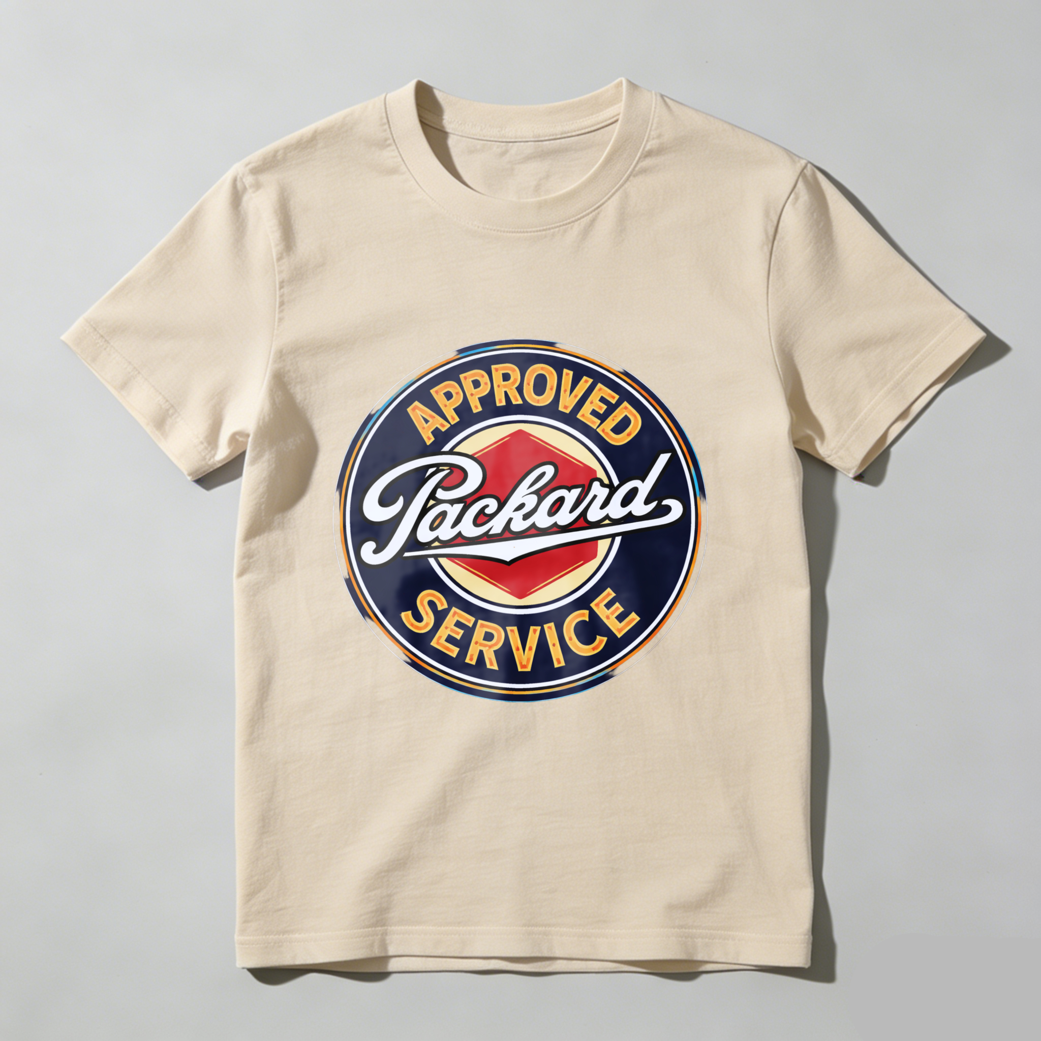 Approved Packard Service Classic Logo T Shirt Men Women Vintage Automotive Design Black Cotton Tee