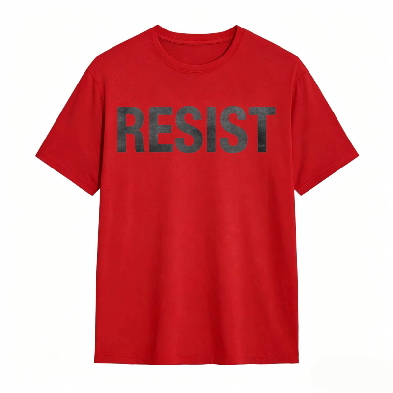 Resist Text Graphic T-shirt
