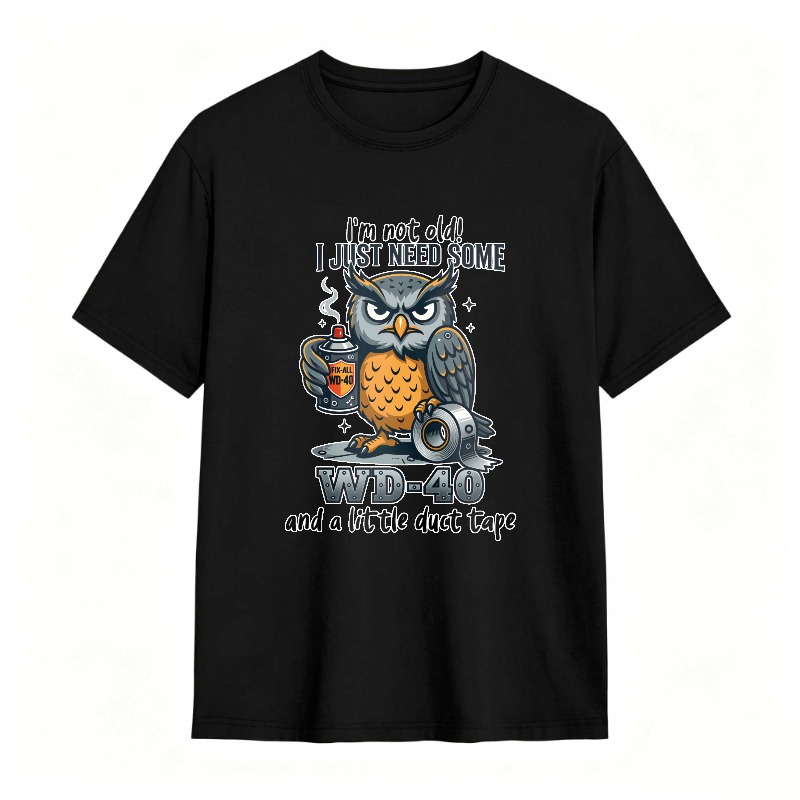 Owl With Wd 40 And Duct Tape Humor Unisex Classic T-shirt