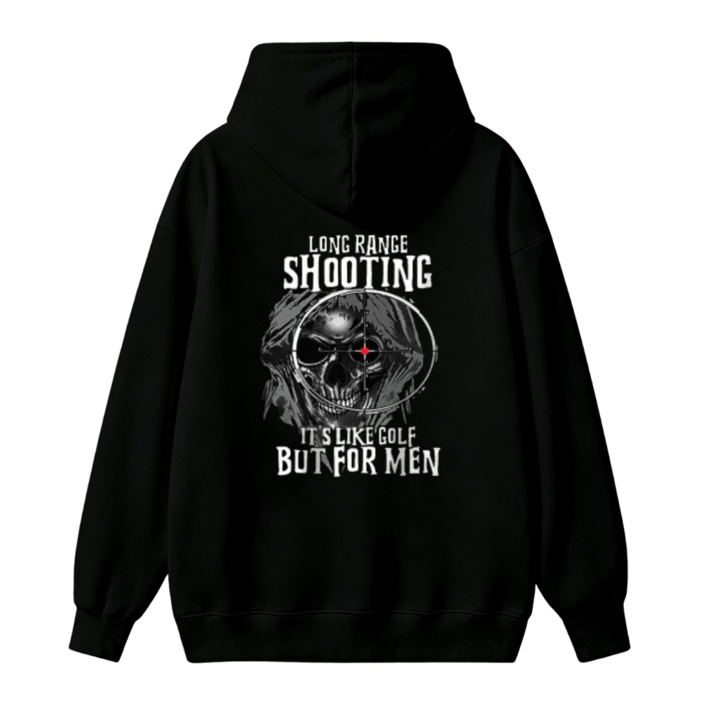 Long Range Shooting Skull Graphic Unisex Classic Hoodie