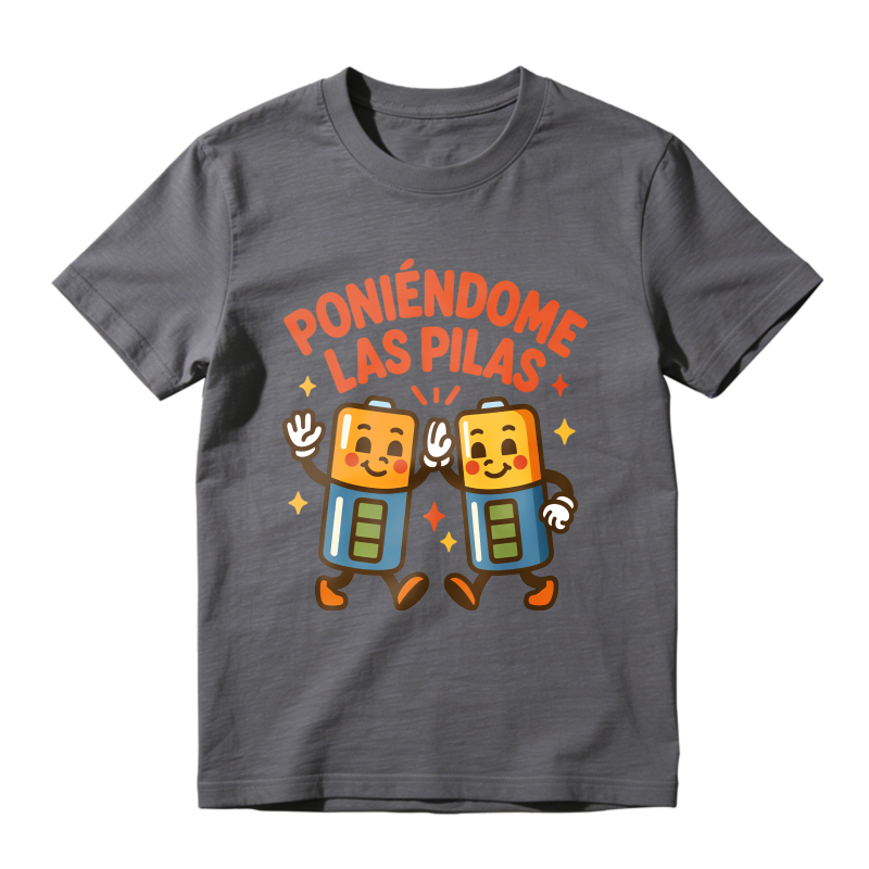 Battery Characters With Text Poniedome Las Pilas Unisex Classic T-shirt