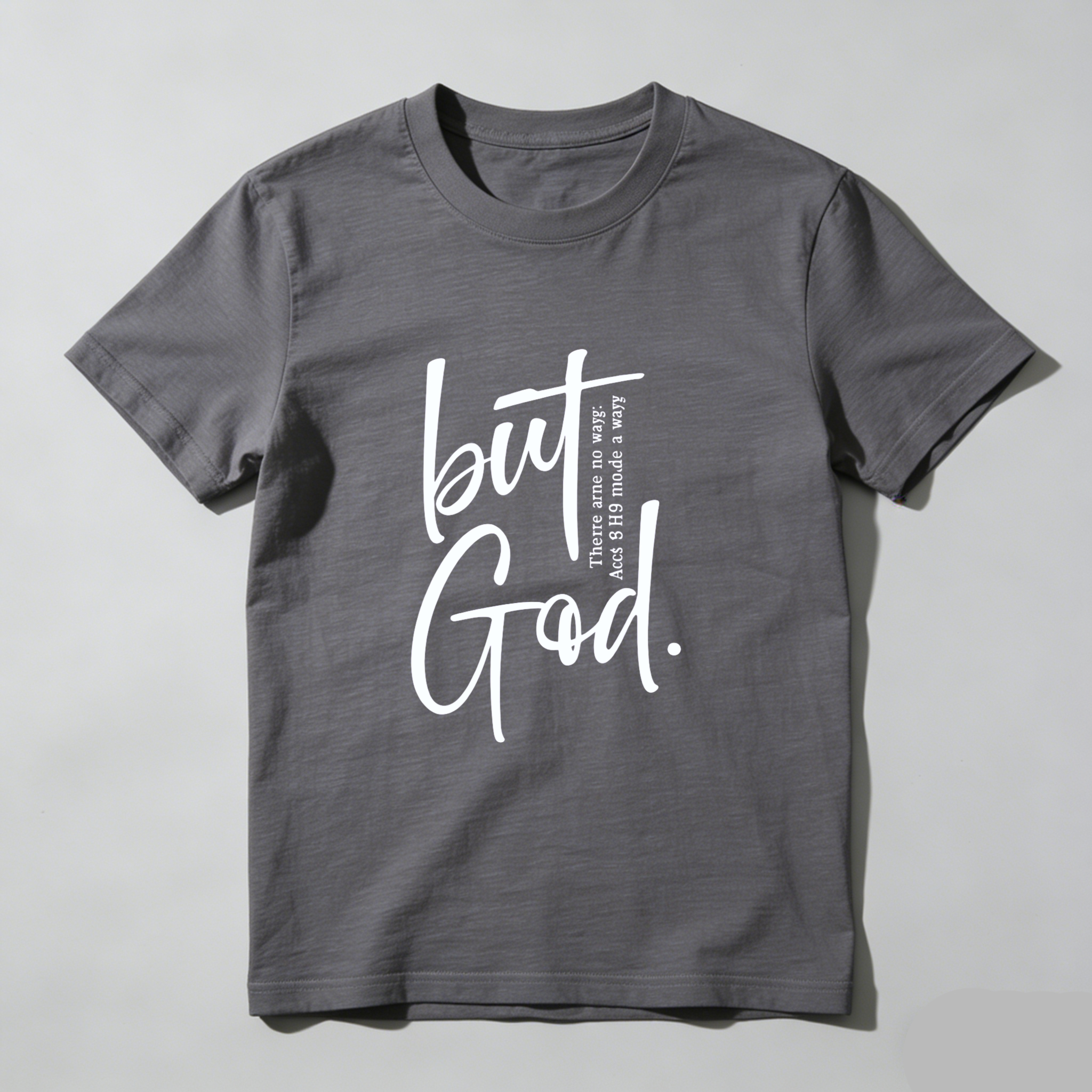 TEECURENT But God There Was No Way But He Made A Way Christian T Shirt Faith Inspired Religious Quote Apparel For Men And Women WOMEN