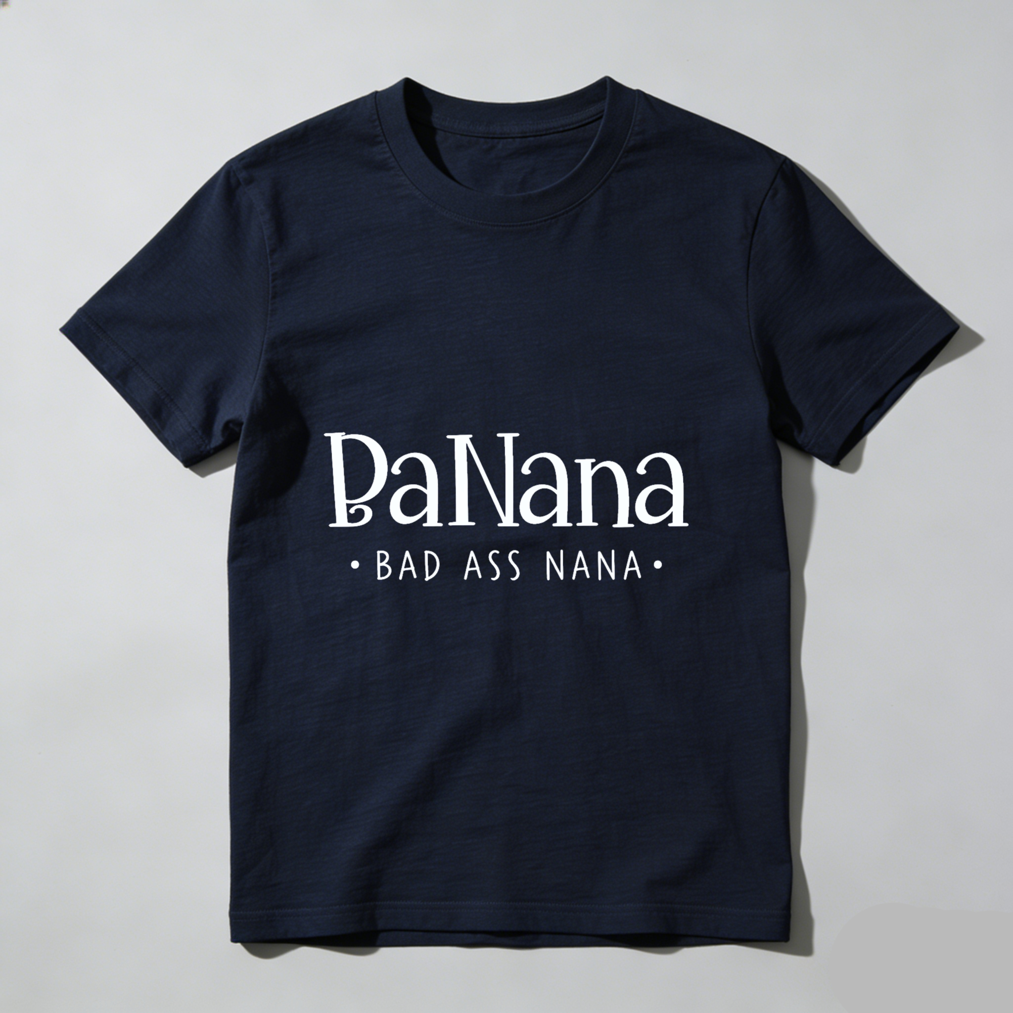 TEECURENT Pa Nana Bad Ass Nana T Shirt For Grandmother Fun Gift For Grandma Cool Grandparent Apparel WOMEN