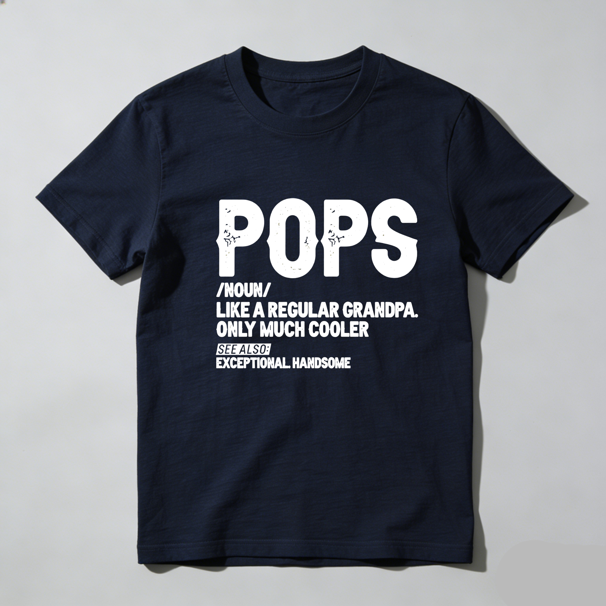 TEECURENT Pops Definition Exceptional Handsome Pure Cotton Short Sleeve T-Shirt-TeeCurent