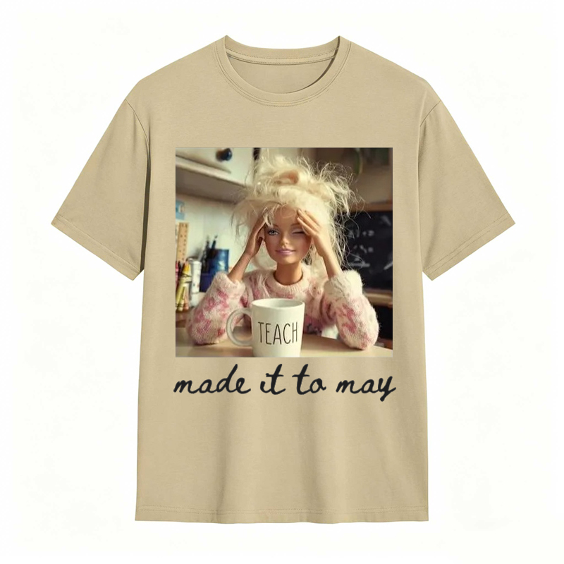 Comfort Colors Last Day of School Teacher Doll Face Meme Shirt