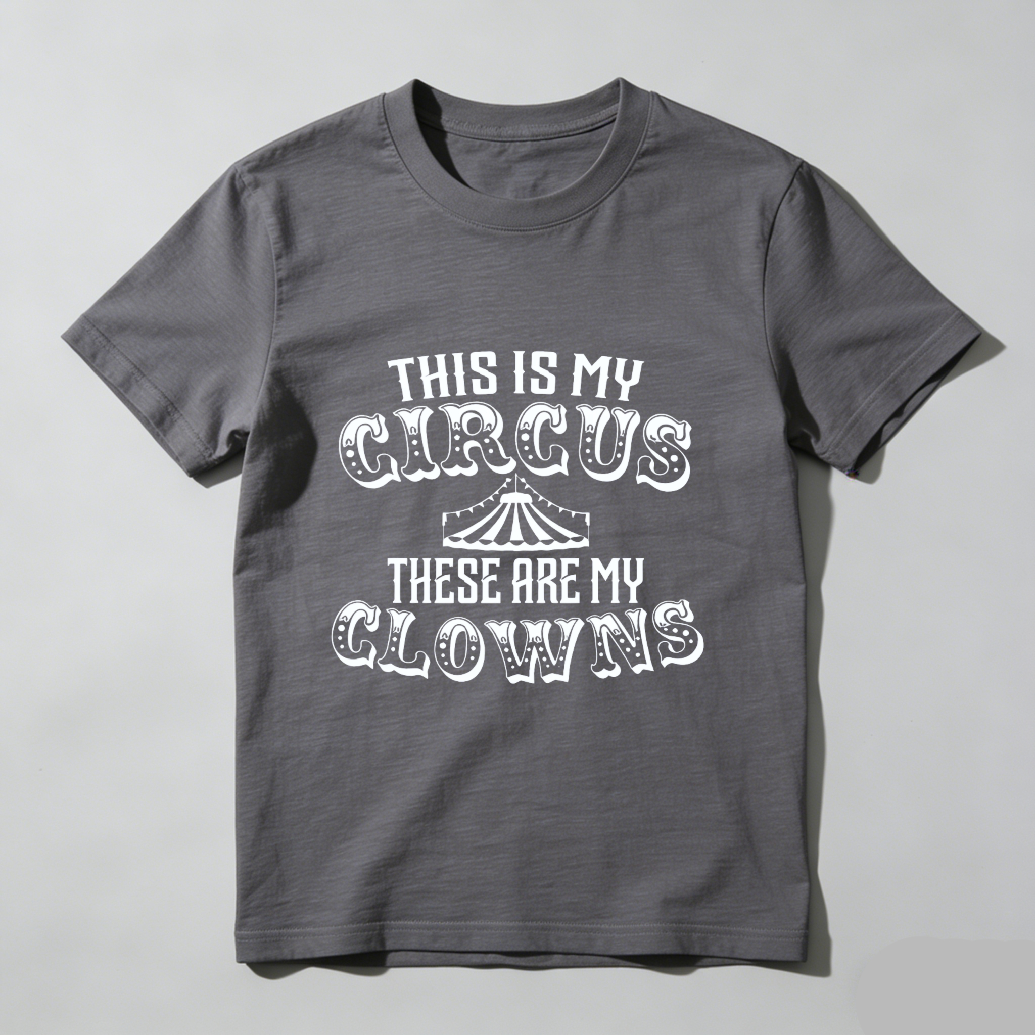 TEECURENT This Is My Circus These Are My Clowns T-Shirt Funny Family Quote Shirt For Parents And Siblings Cute Gift Idea For Mom Dad Or Grandparent WOMEN