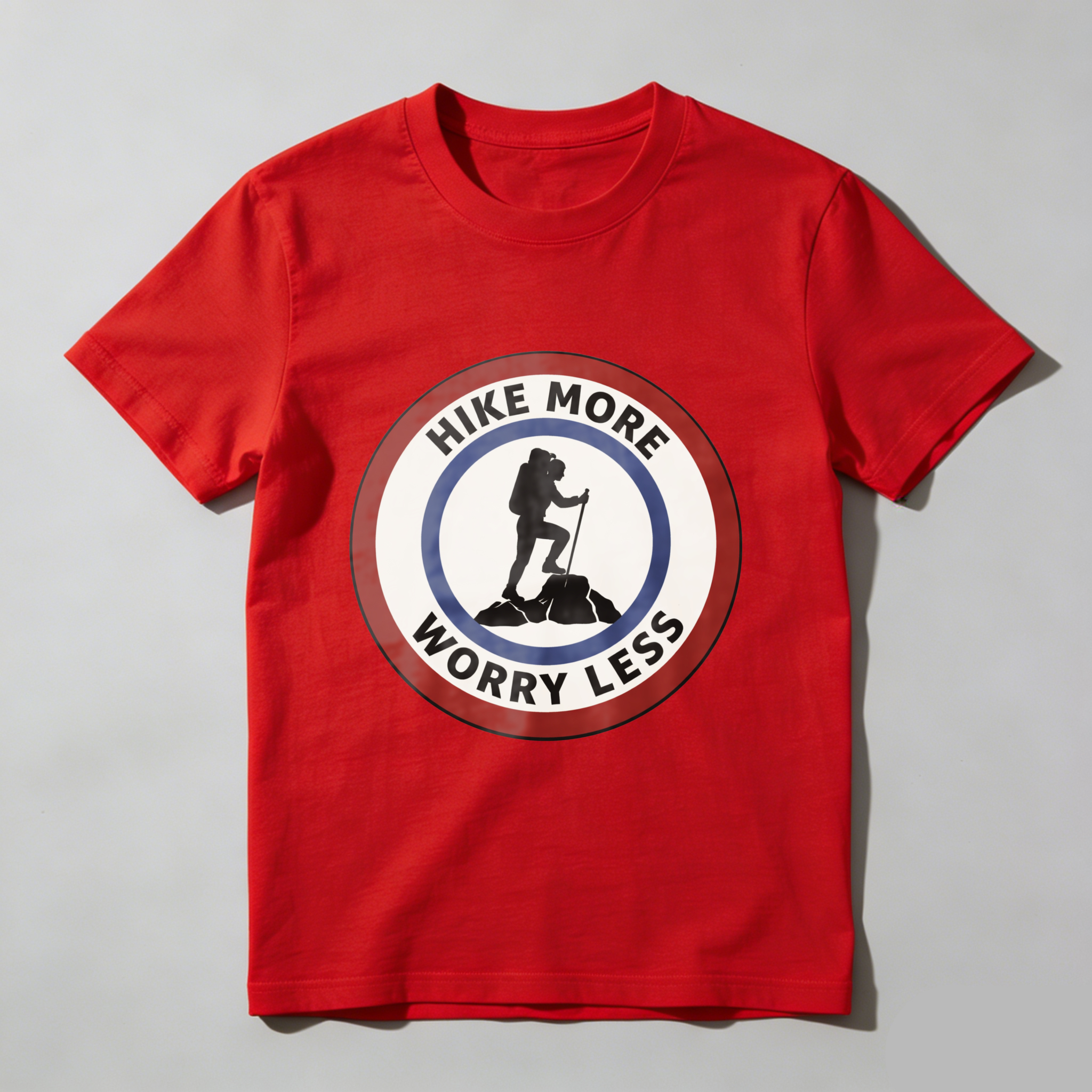 TEECURENT Hike More Worry Less Outdoor Adventure T Shirt For Hiking Enthusiasts And Nature Lovers WOMEN