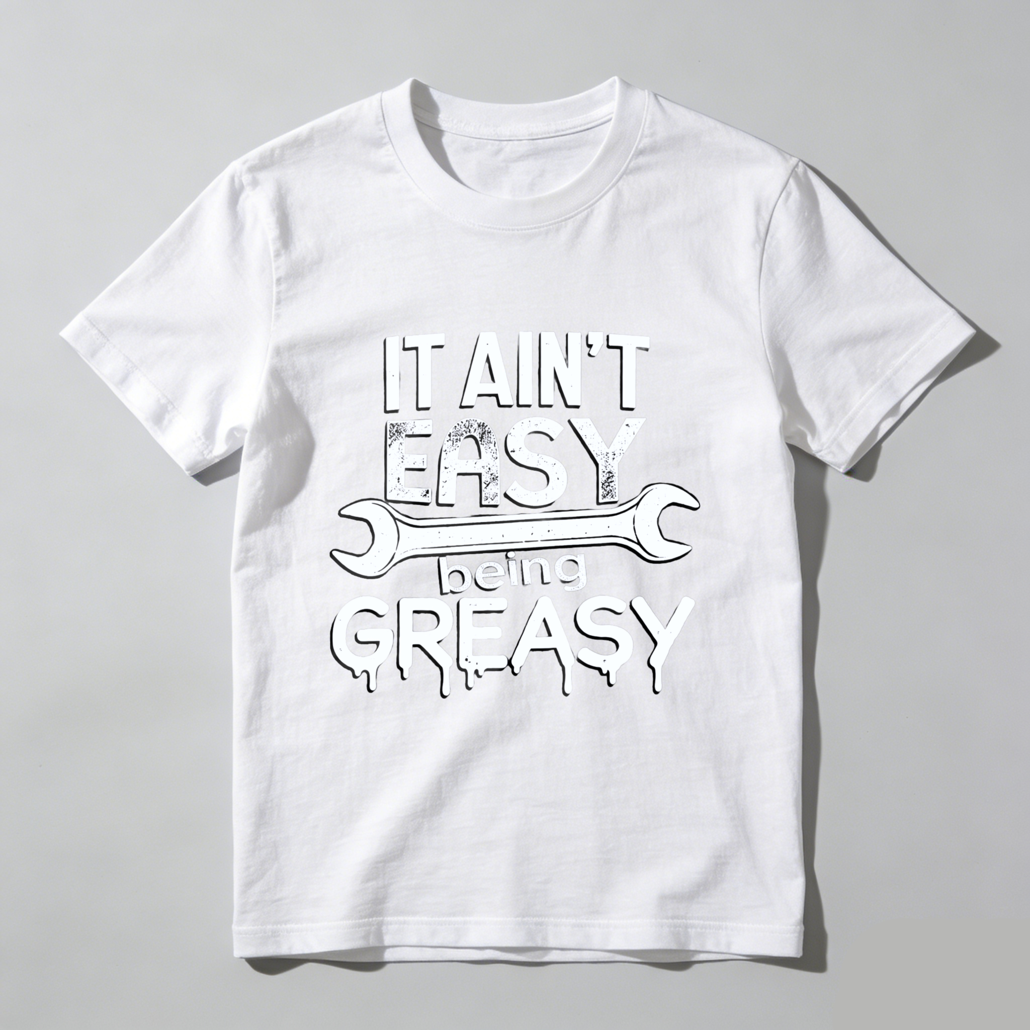 It Aint Easy Being Greasy Mechanic T Shirt For Men And Women Auto Repair Garage Worker Gift Wrench Design