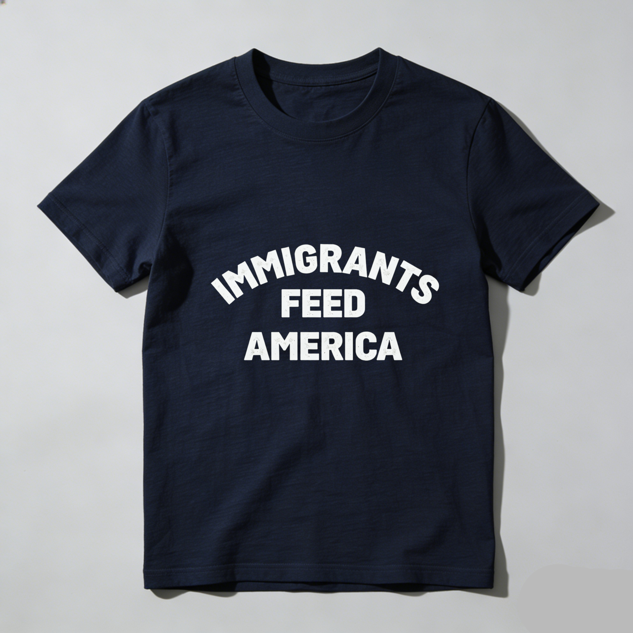 TEECURENTImmigrants Feed America T Shirt Black Unisex Cotton Graphic Tee For Men Women And Kids-TeeCurent