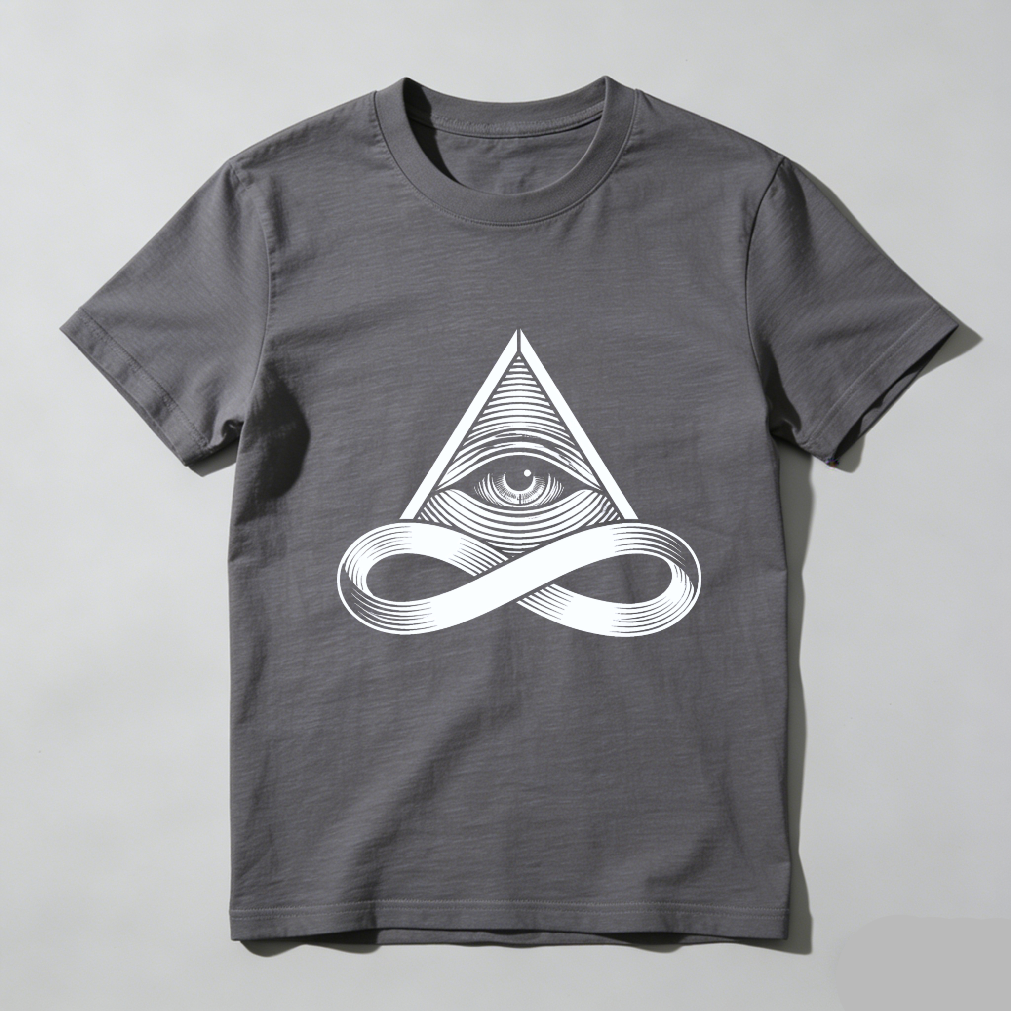TEECURENT  All Seeing Eye And Infinity Symbol TEECURENT