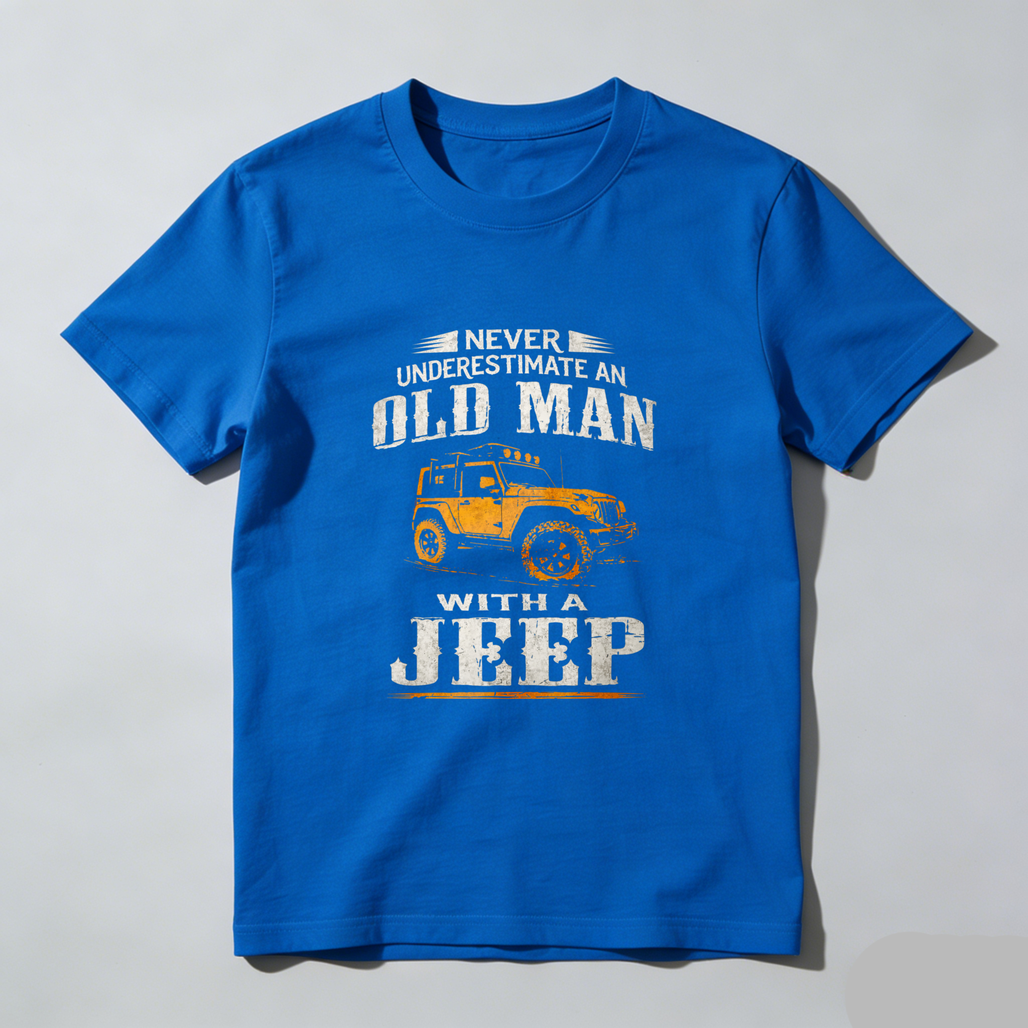 Never Underestimate An Old Man With A Jeep T-Shirt