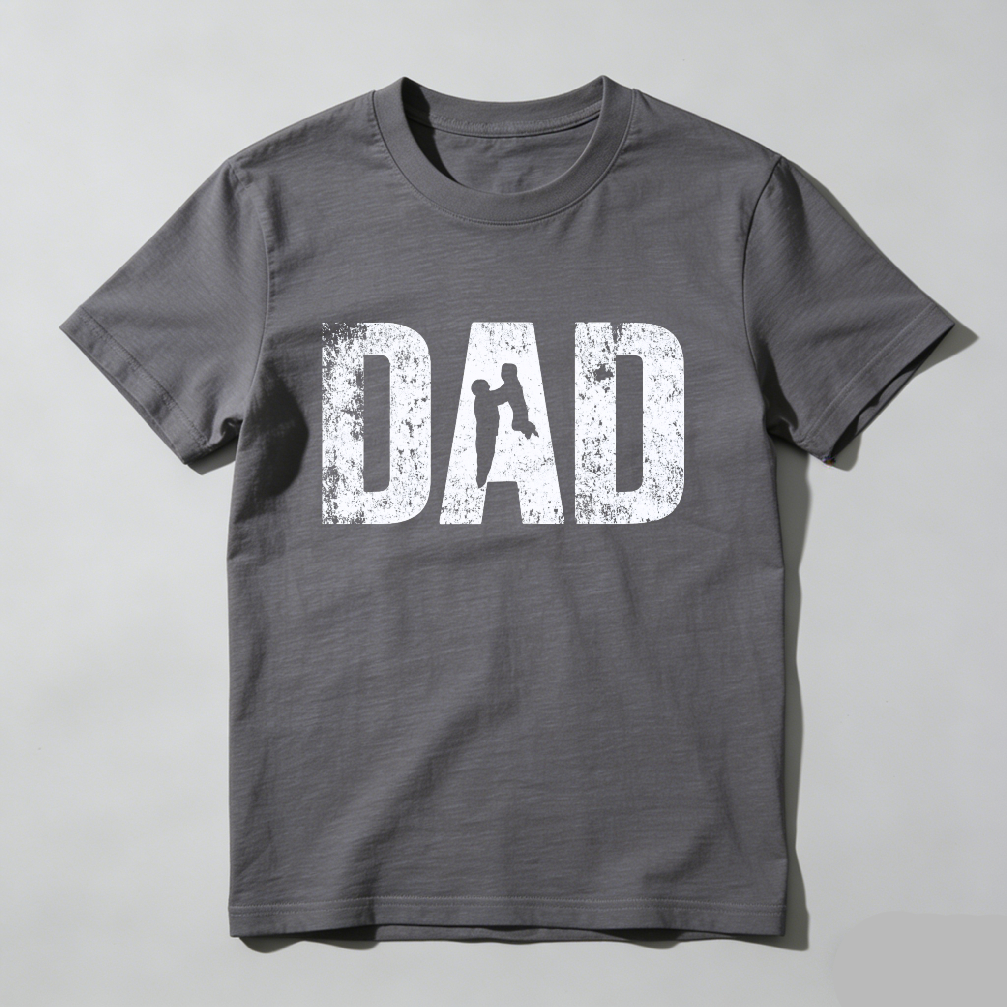 Dad T Shirt Made In Usa Black Cotton Tee For Fathers Day Gift Men's Casual Wear
