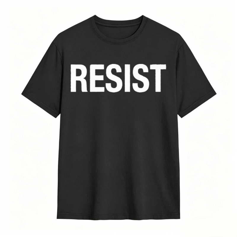 Resist Text Graphic T-shirt