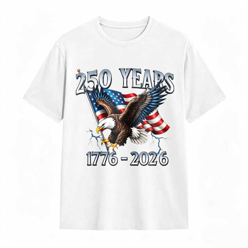 American Eagle Independence Day 250 Years 1776-2026 T-Shirt