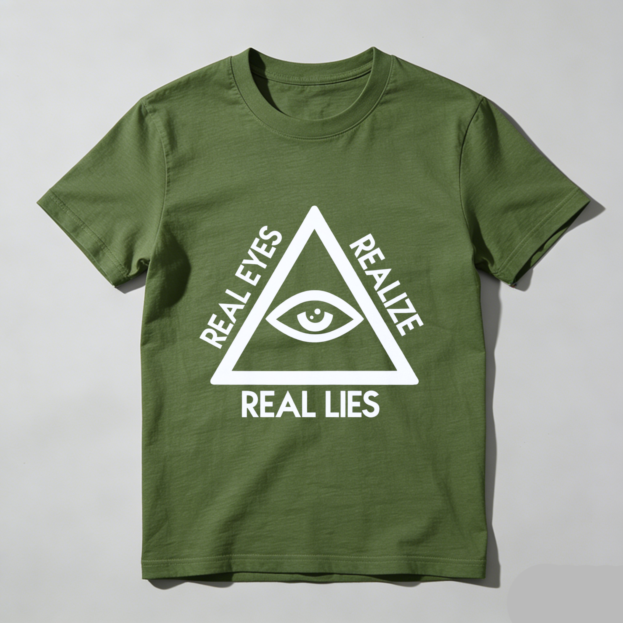 TEECURENT  Real Eyes Realize Real Lies Eye In Triangle(1) TEECURENT