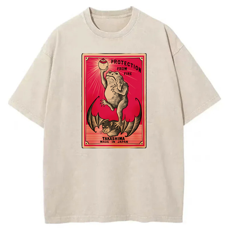 Protection From Fire Takashima Made In Japan tshirt 100% cotton