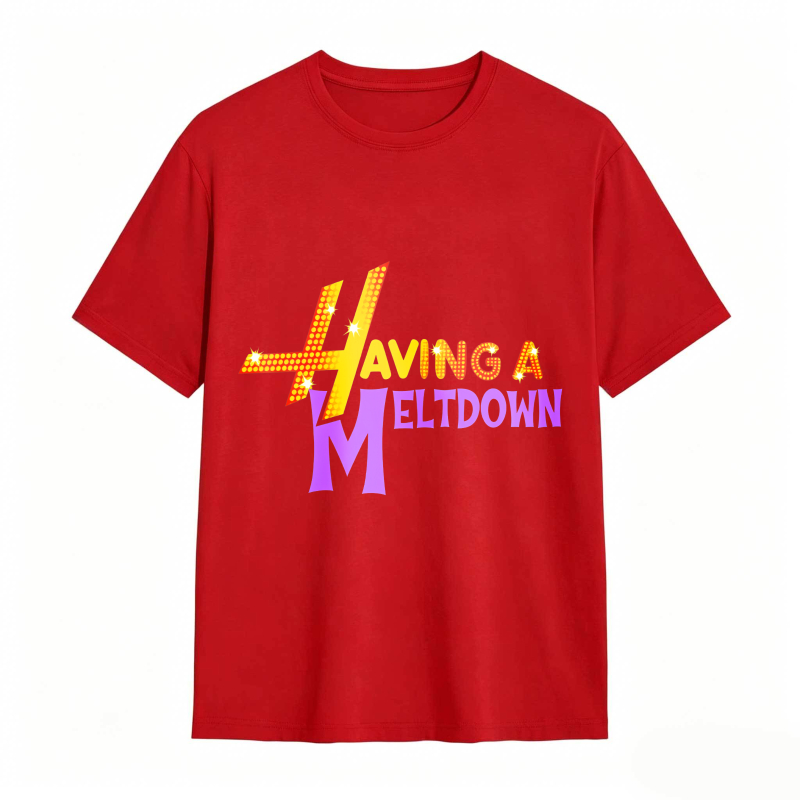 Having A Meltdown With Lightning Bolt Design Unisex Classic T-shirt
