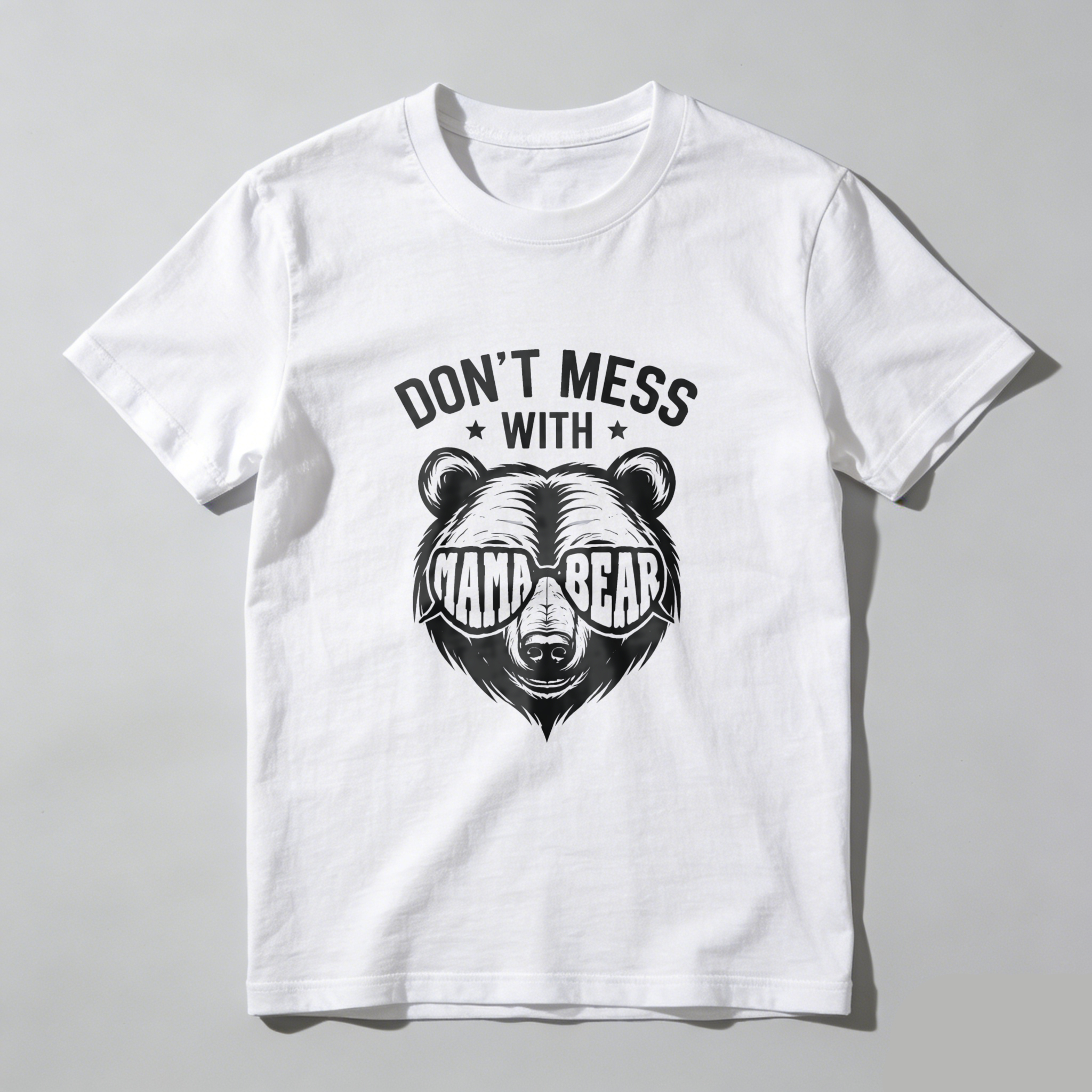 TEECURENT Dont Mess With Nana Bear T Shirt Funny Grandmother Gift For Mom Or Grandma Bear Lover Humor Shirt WOMEN