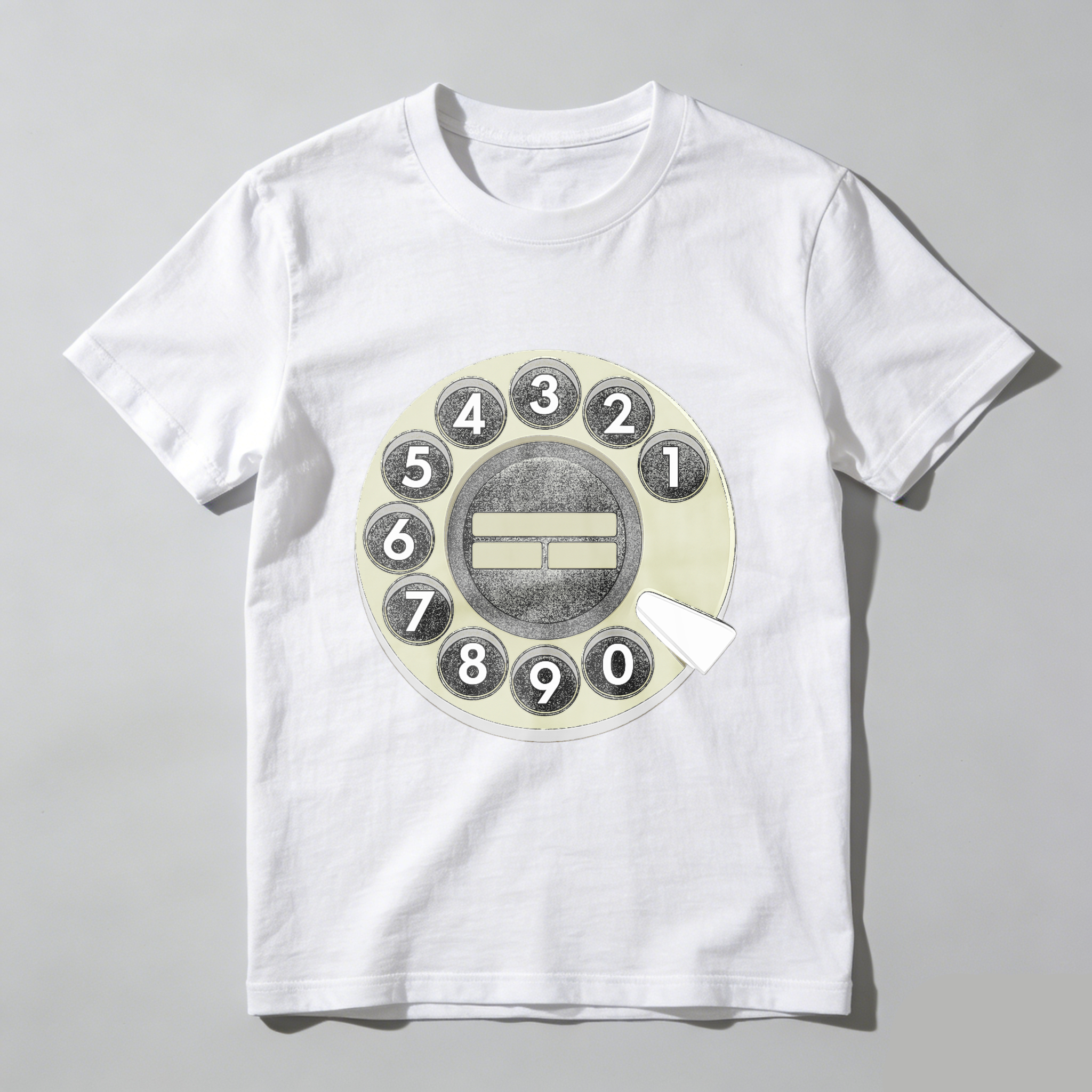 Retro Rotary Phone Dial T-Shirt Vintage Telephone Design Made In Usa