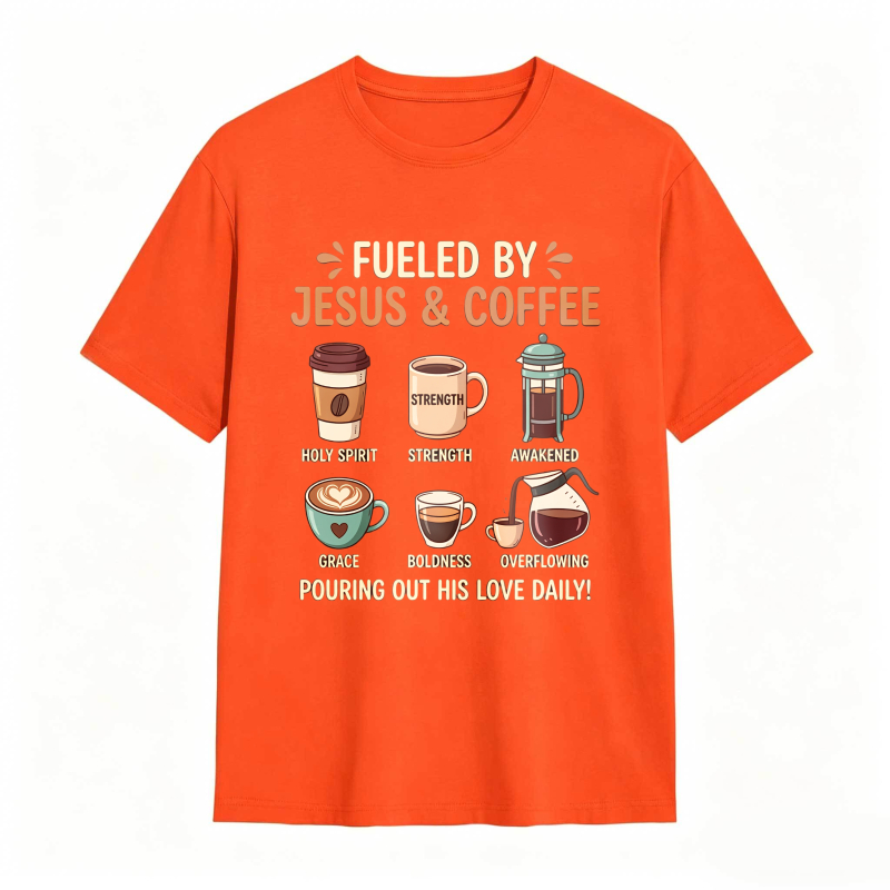 Fueled by Jesus and Coffee T-shirt