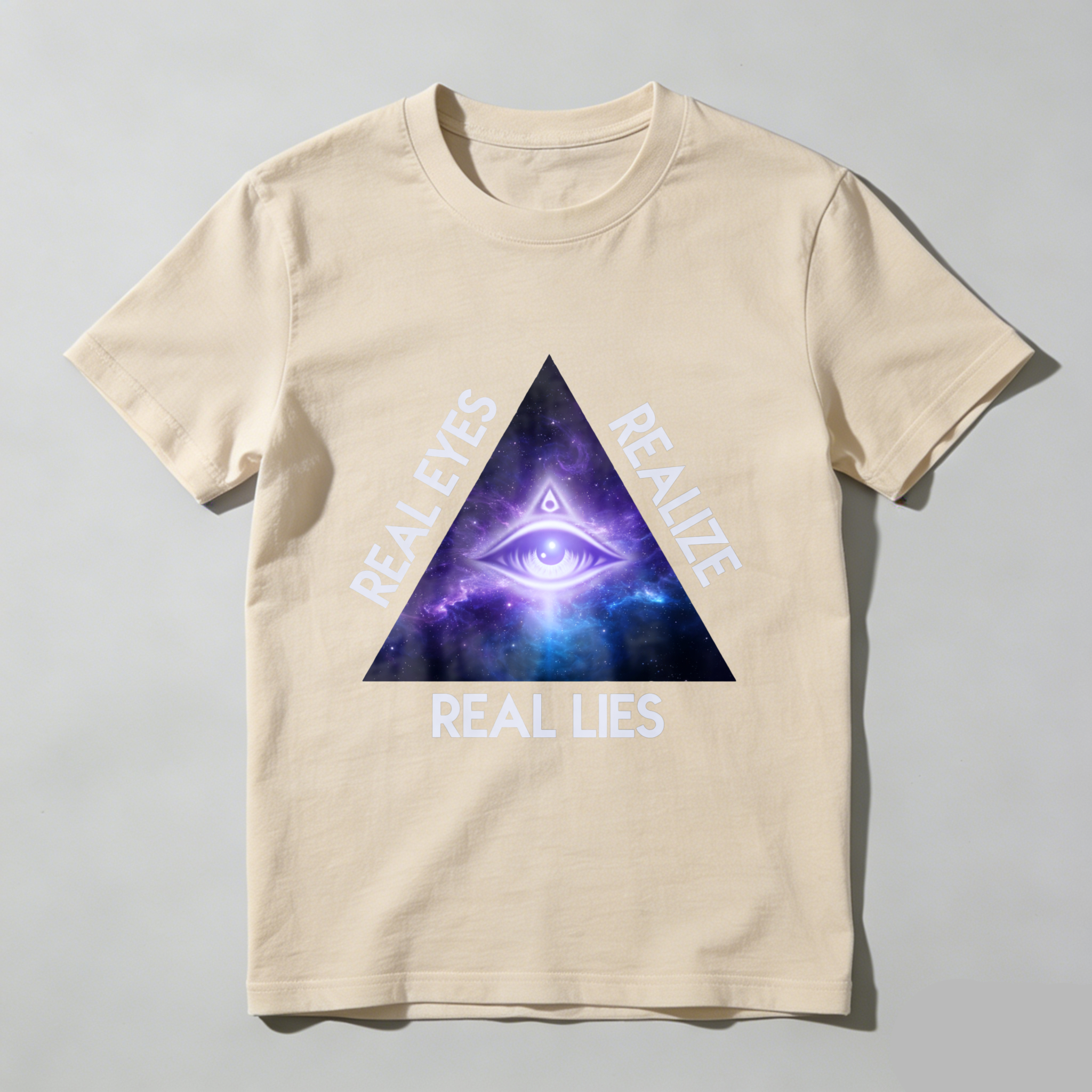 TEECURENT  Real Eyes Realize Real Lies Pyramid Eye Galaxy TEECURENT