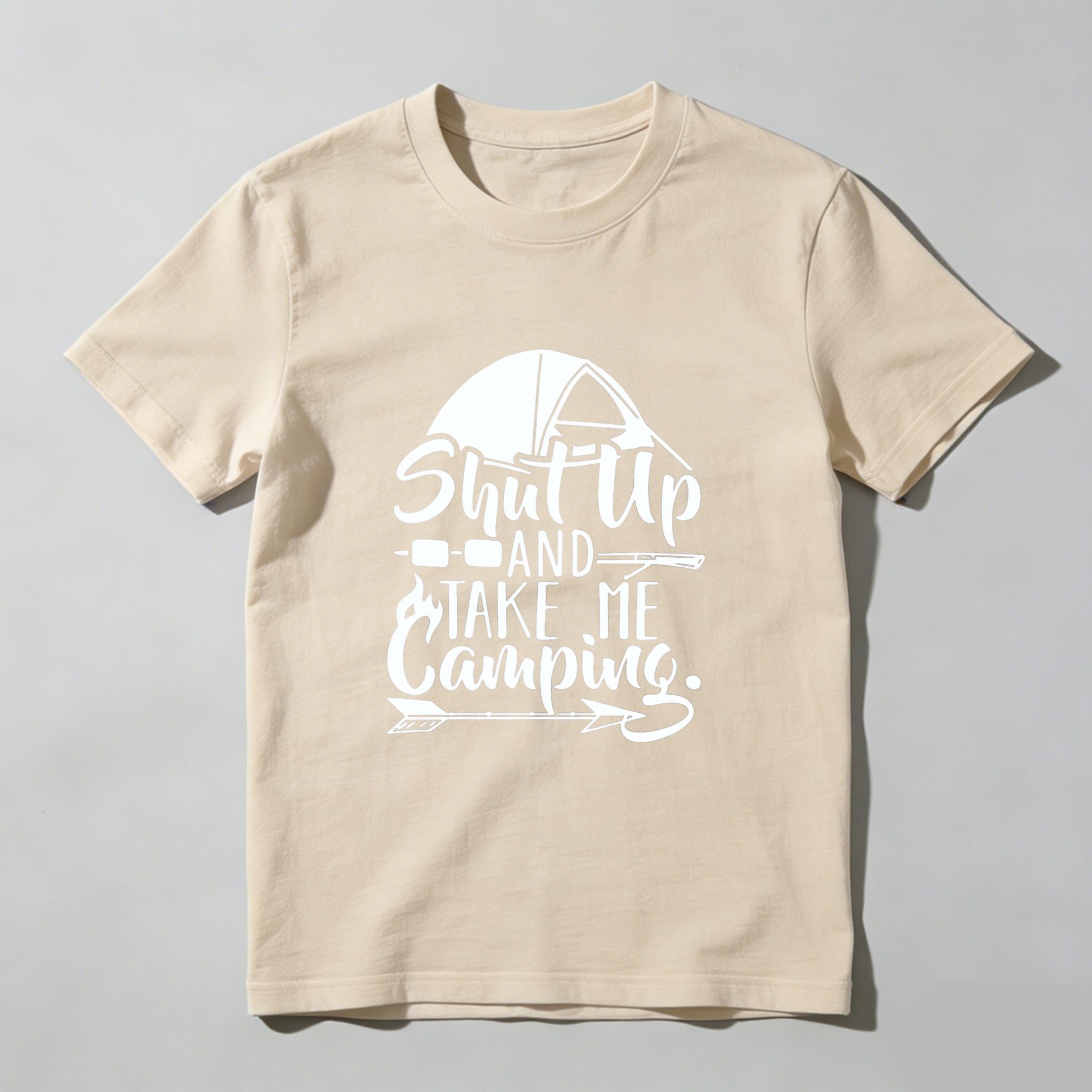 TEECURENT Shut Up And Take Me Camping T Shirt Outdoor Adventure Camping Lover Gift For Nature Enthusiast WOMEN