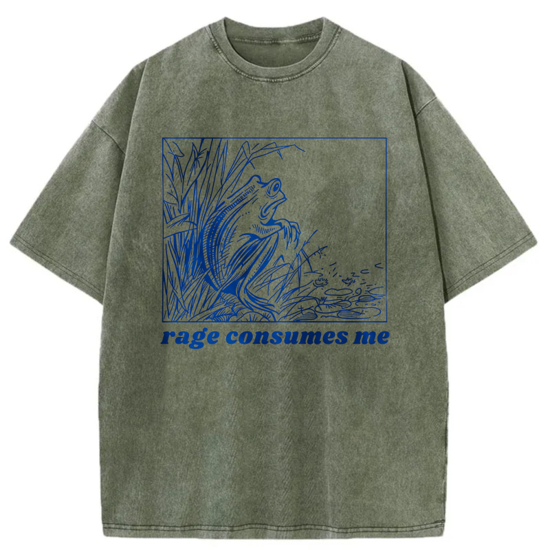 Blue Dragon In Bamboo Forest Rage Consumes Me tshirt 100% cotton