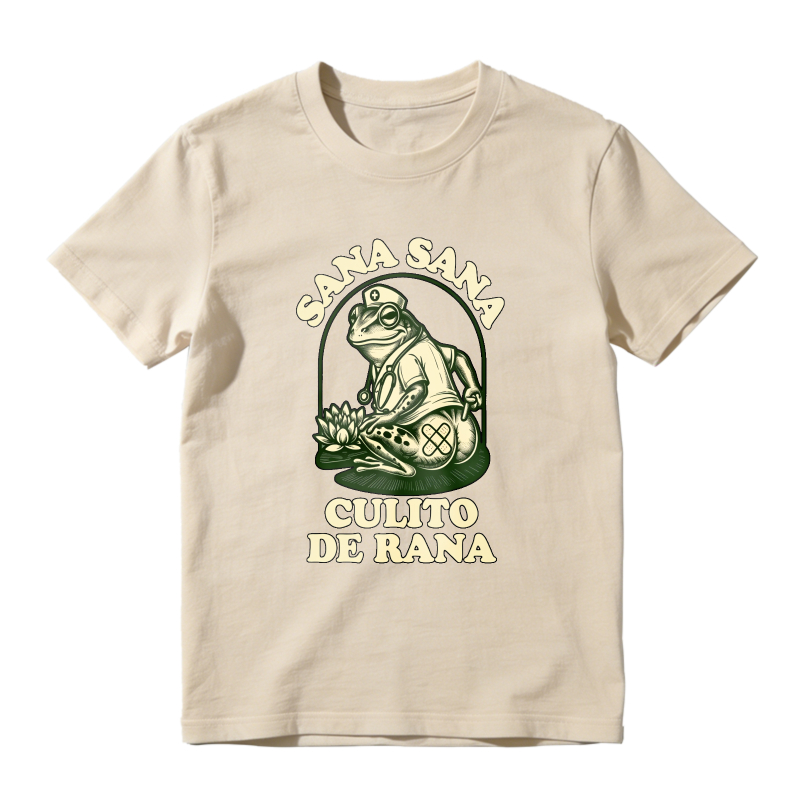 Frog With Sana Sana Culito De Rana Text Unisex Classic T-shirt