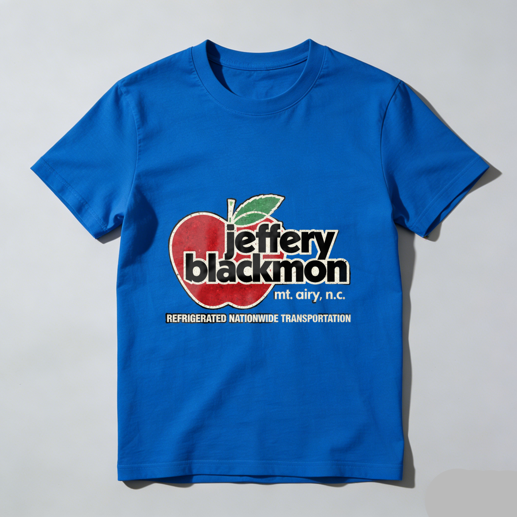 Jeffery Blackmon Mt Airy Nc Refrigerated Nationwide Transportation Apple Logo T Shirt