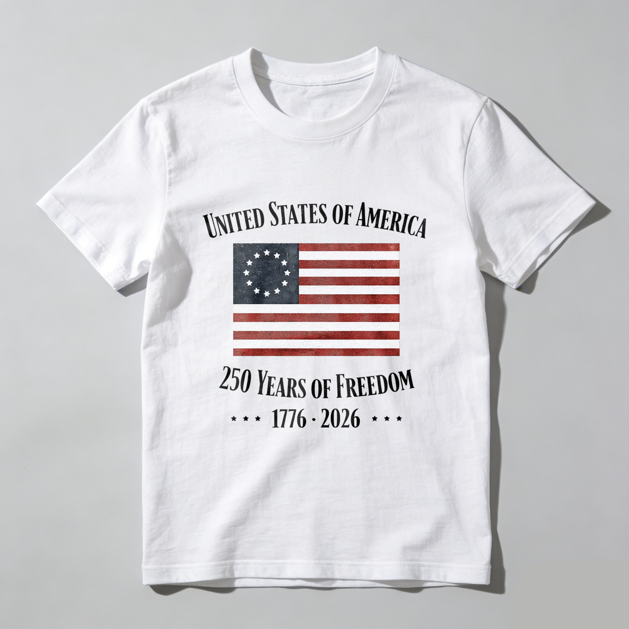United States Of America 250 Years Of Freedom 1776 2026 Independence Day T Shirt