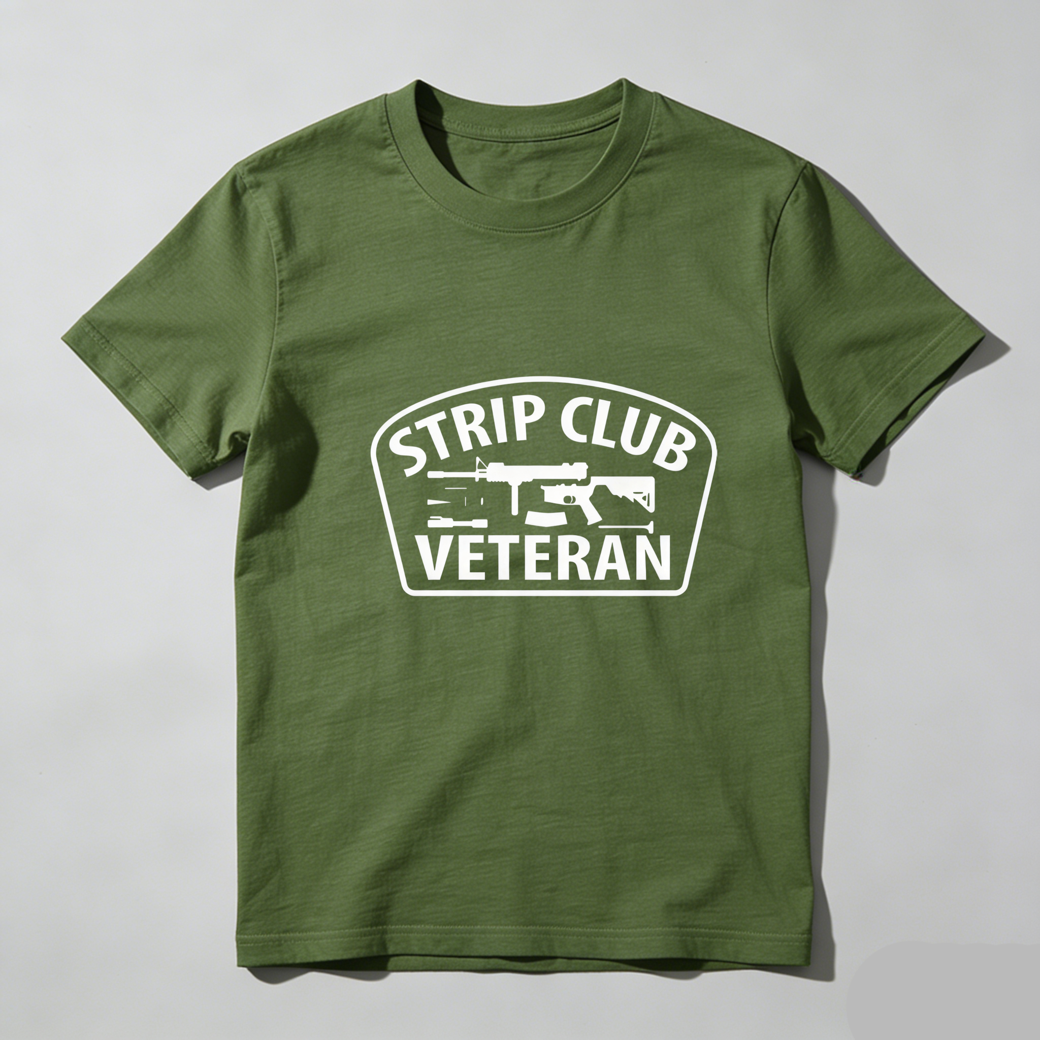 TEECURENT Strip Club Veteran Pure Cotton Short Sleeve T Shirt-TeeCurent
