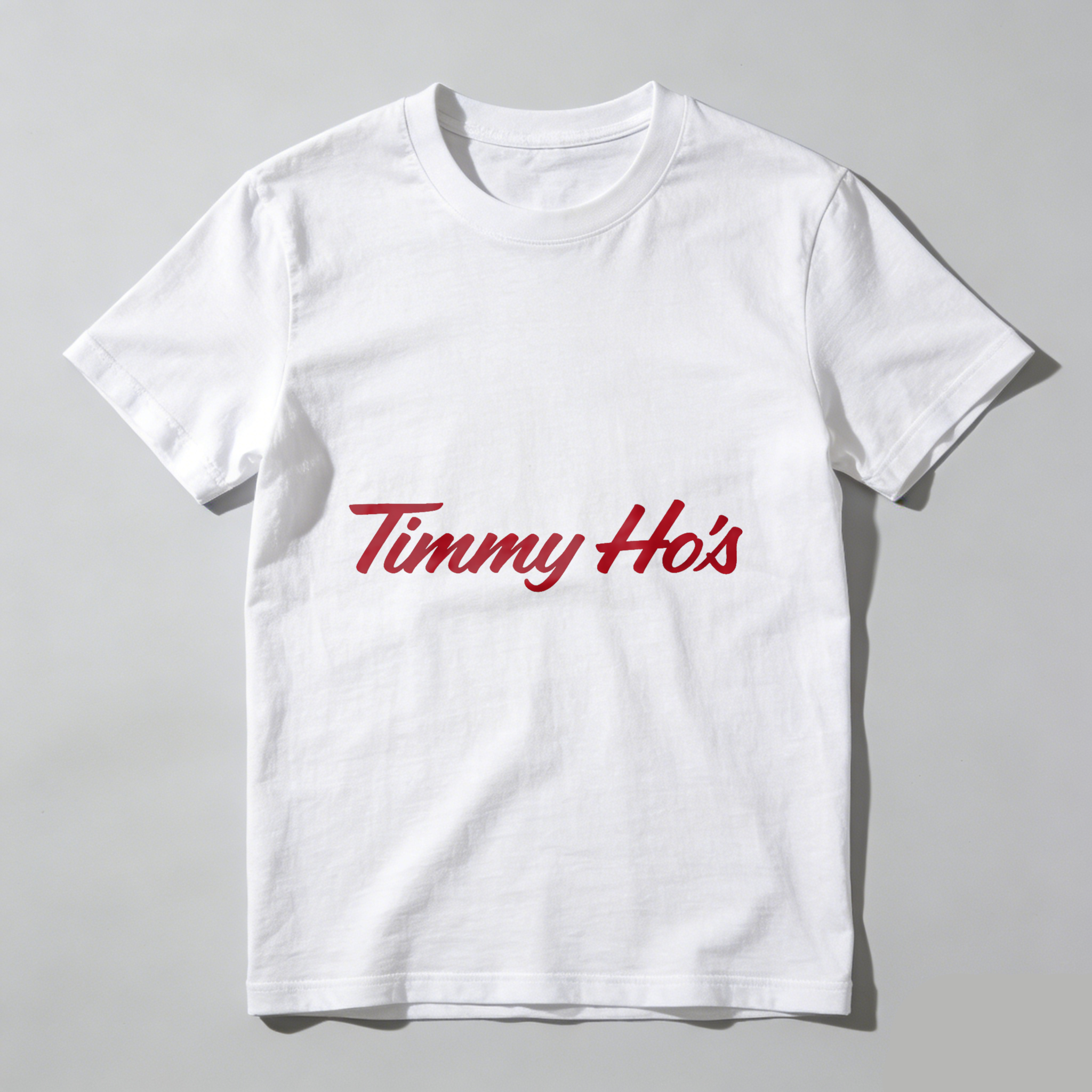 TEECURENT Timmy Hos Black T Shirt With Red Logo Design Casual Wear For Men And Women
