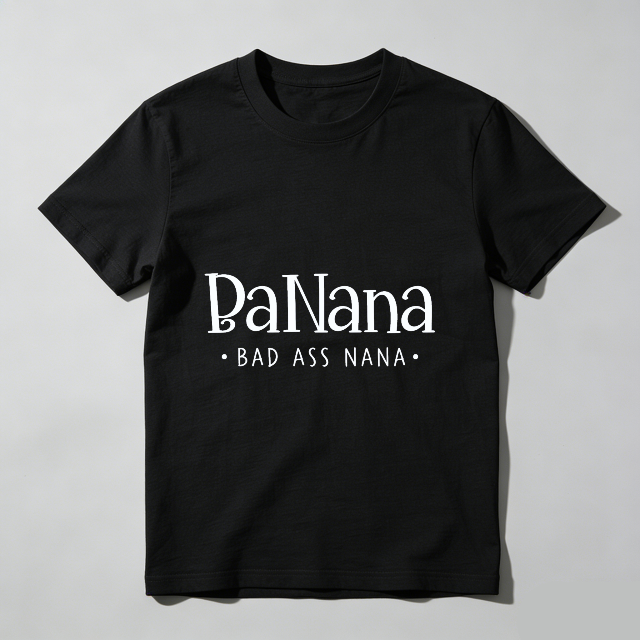 TEECURENT Pa Nana Bad Ass Nana T Shirt For Grandmother Fun Gift For Grandma Cool Grandparent Apparel WOMEN