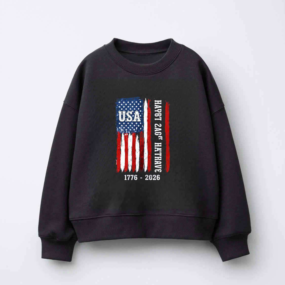 Usa Flag Sweatshirt Happy 240th Birthday 1776 2026 American Independence Day Celebration Crewneck Pullover
