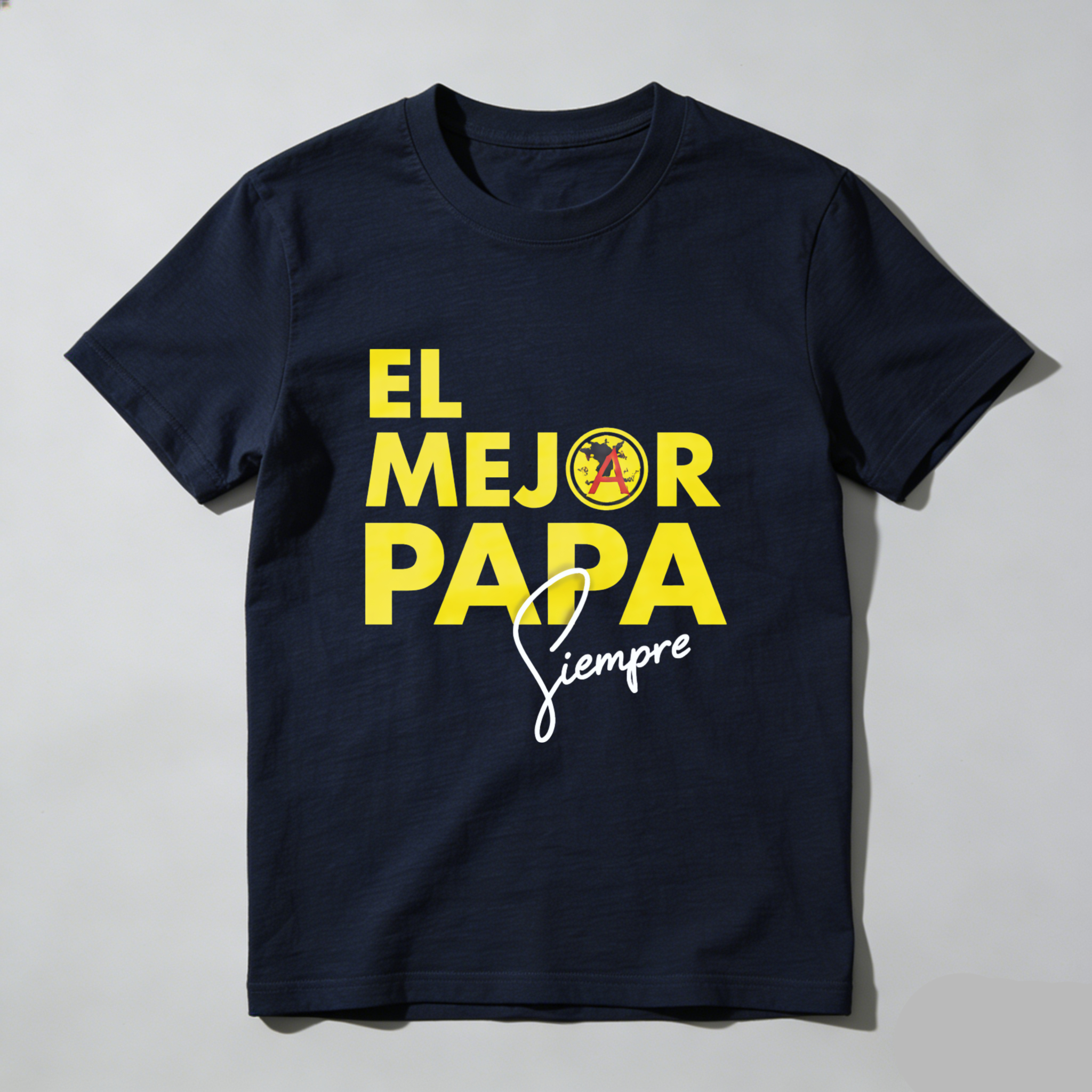 TEECURENT El Mejor Papa Siempre Mexico Flag Fatherhood T Shirt For Dad Gift